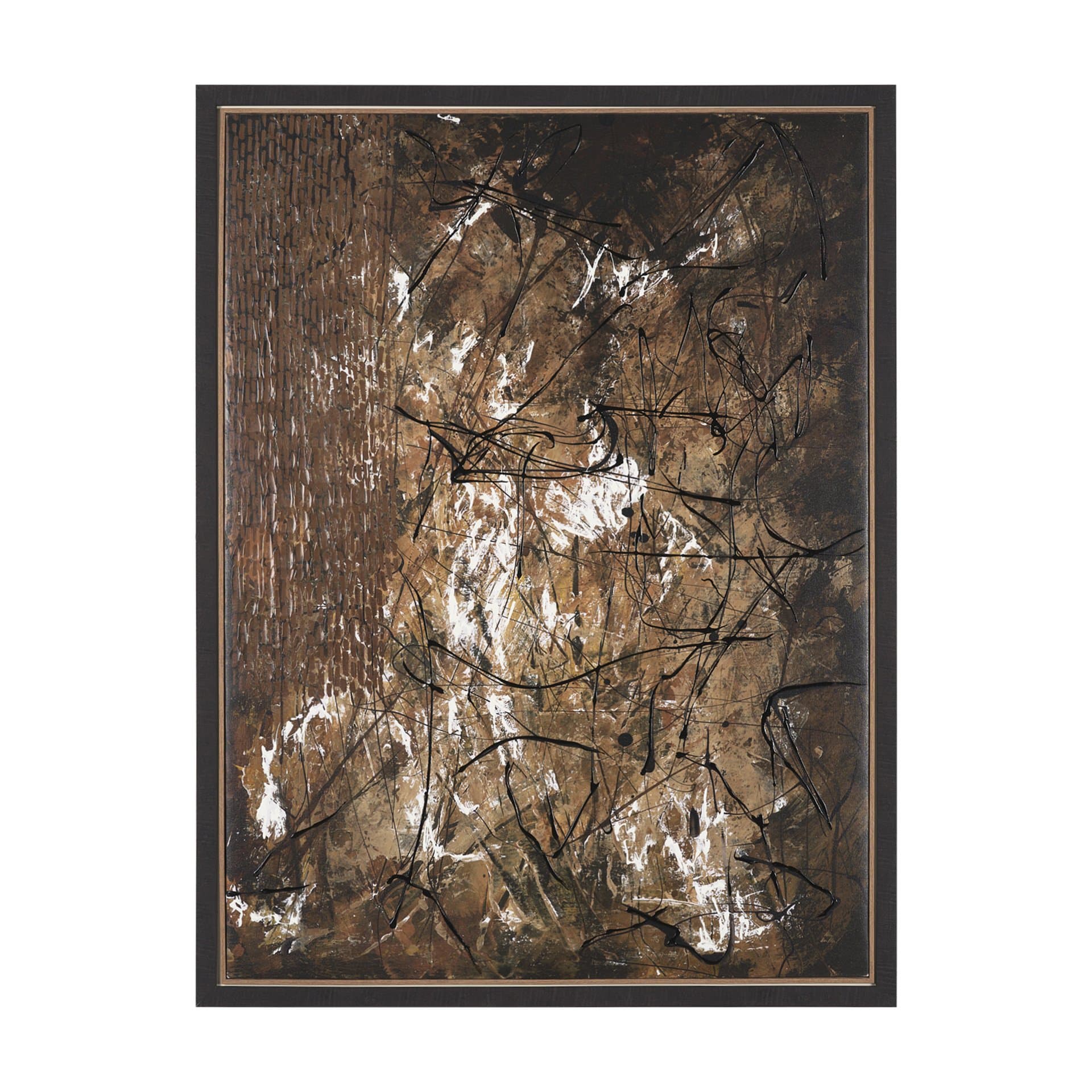 Chaos & Order III by Chad Warren a Hand Embellished Textured Framed Canvas — product photograph