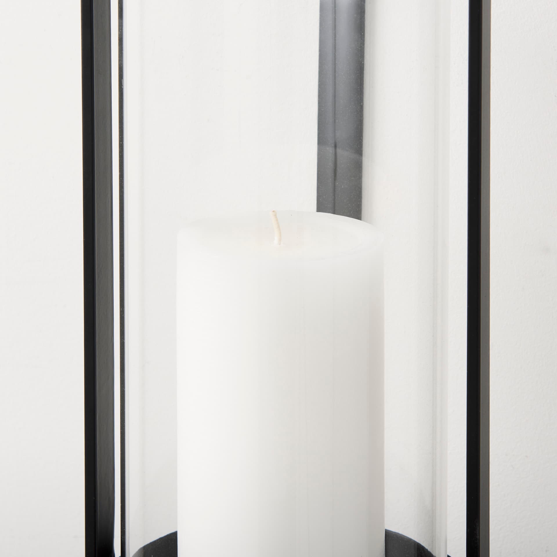 Kero 5.9L x 6.9W x 24.0H Black Metal Wall Candle Holder — product photograph