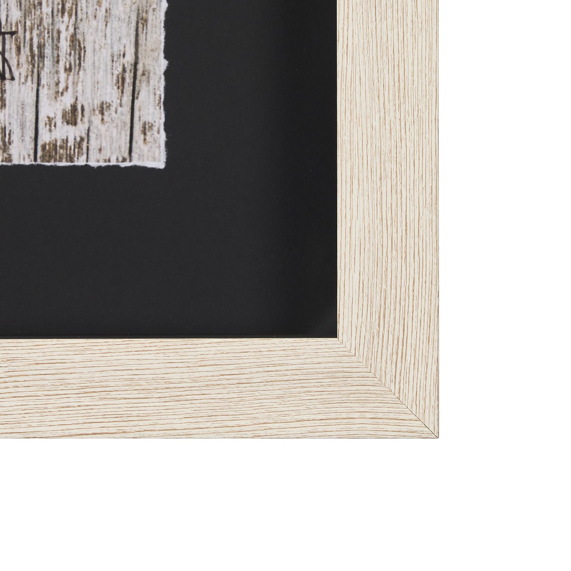 Wood Grain Fish IV by Mercana Studio a Hand Embellished Textured Framed Art Print Matted under Glass — product photograph