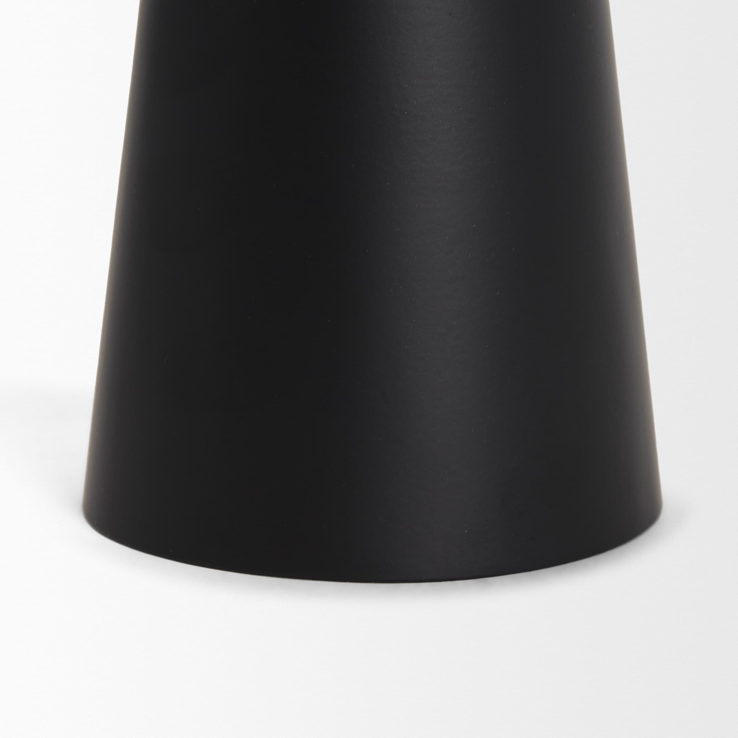 Quadir Tall Matte Black Metal Candle Holder — product photograph