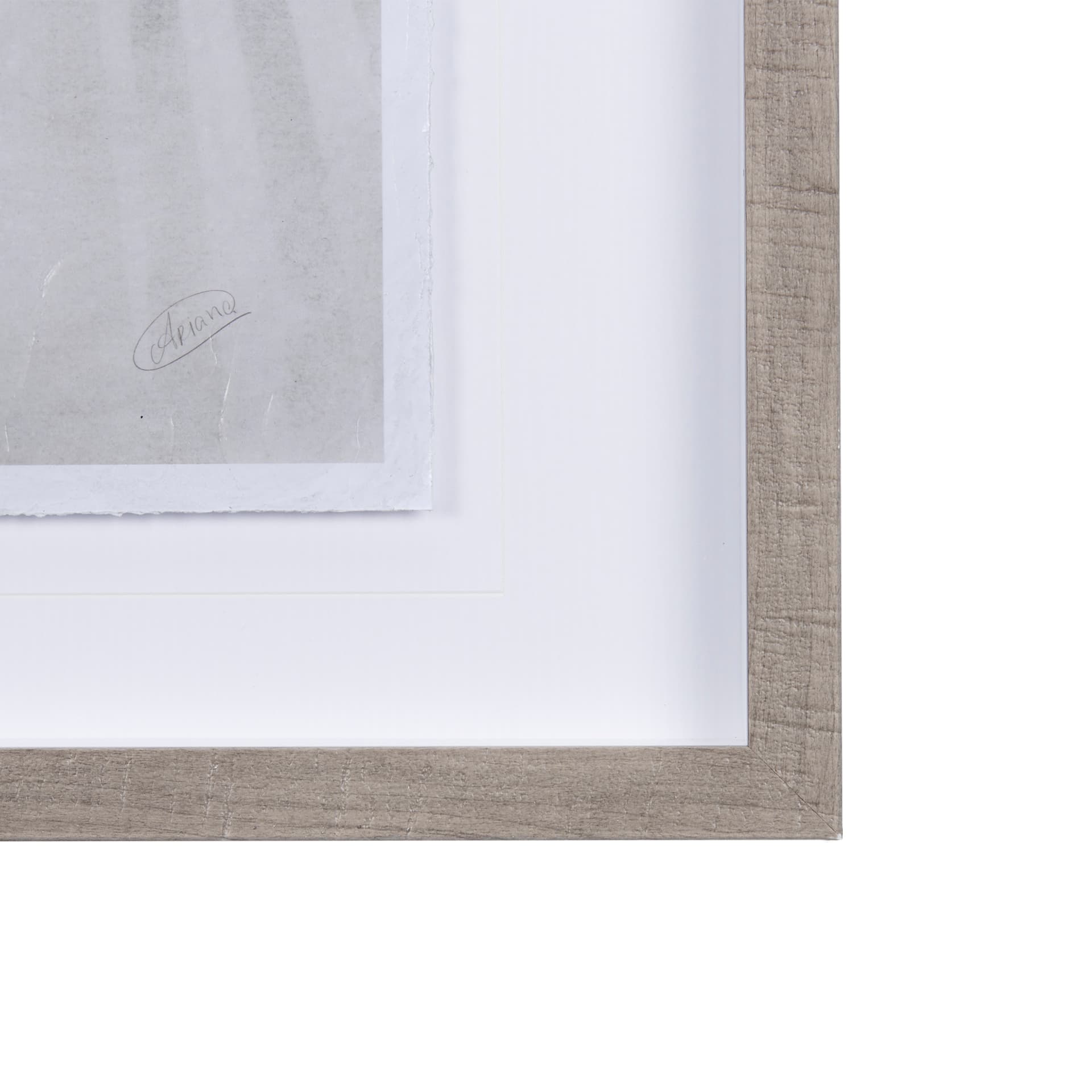 Light Shadows I by Mercana Studio a Hand Embellished Textured Framed Art Print Matted under Glass — product photograph