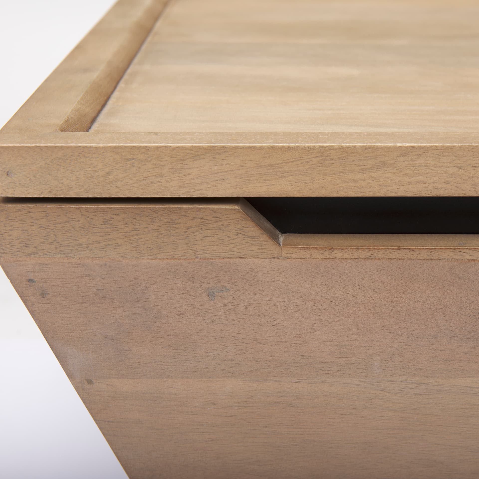 Wyatt 41.0L x 41.0W x 16.0H Brown Wood Angular Coffee Table — product photograph
