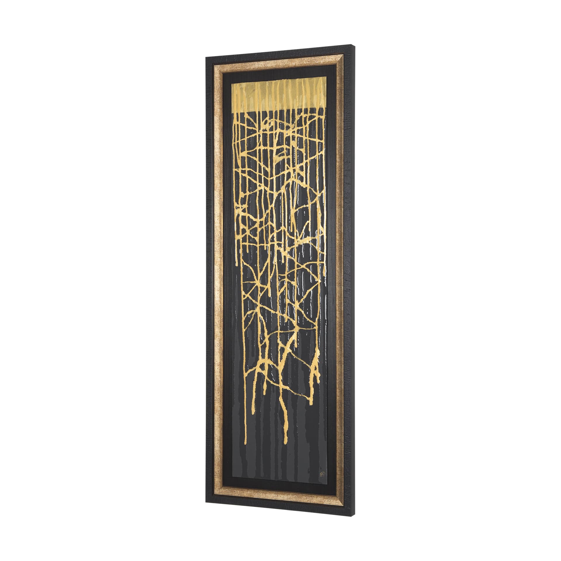 Midas Touch I by Barbara Fleming a Hand Embelished Textured Framed Art Print Matted under Glass — product photograph