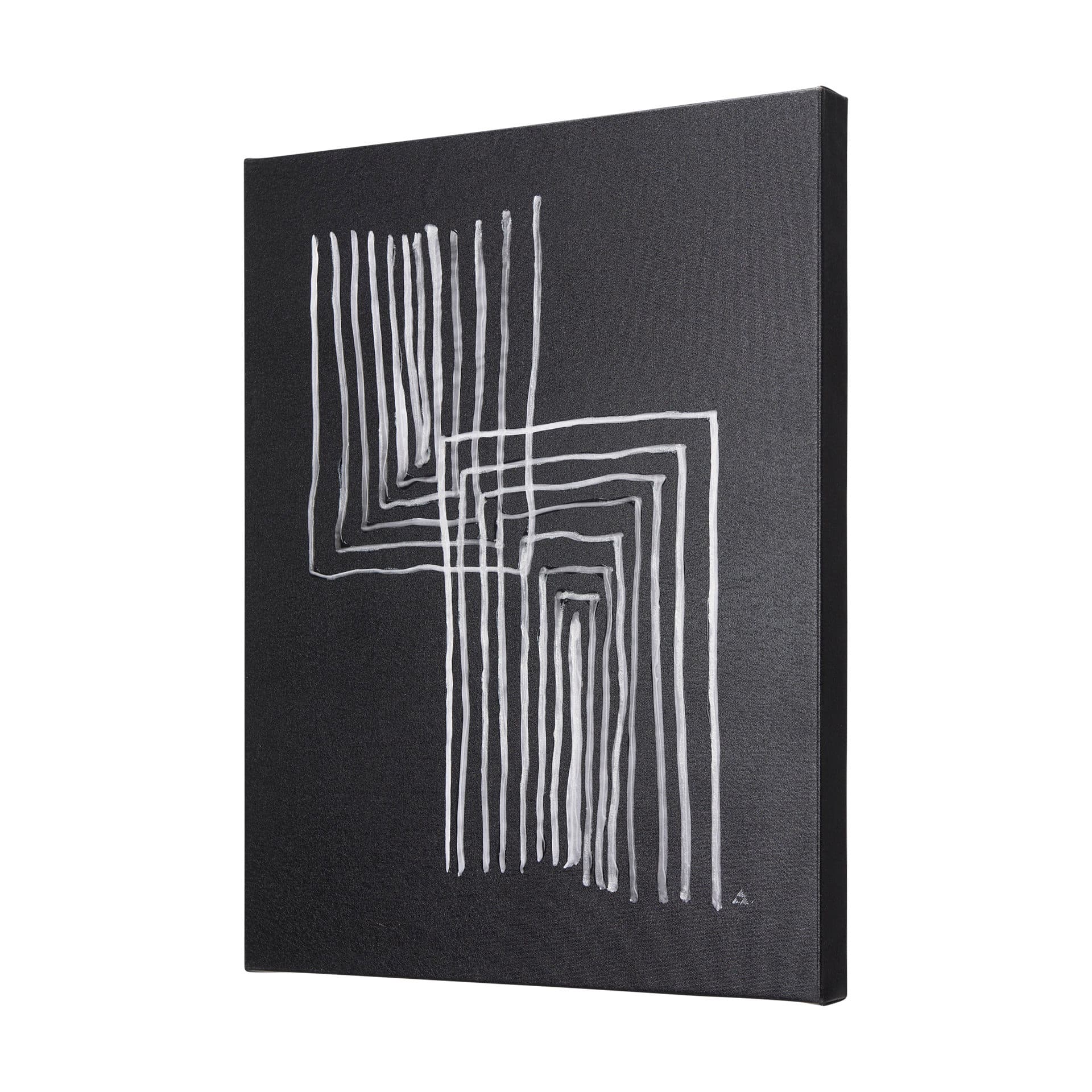 Lines II by Mercana Studio a Hand Embellished Textured Canvas — product photograph