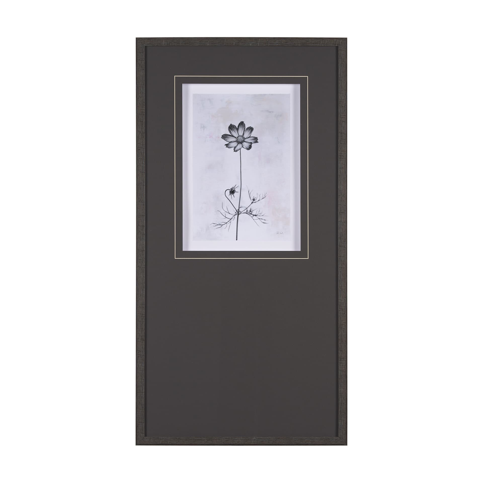 Wonderful Wildflowers XVI Neutral by Deborah Revell a Hand Embellished Framed Art Print Matted under — product photograph