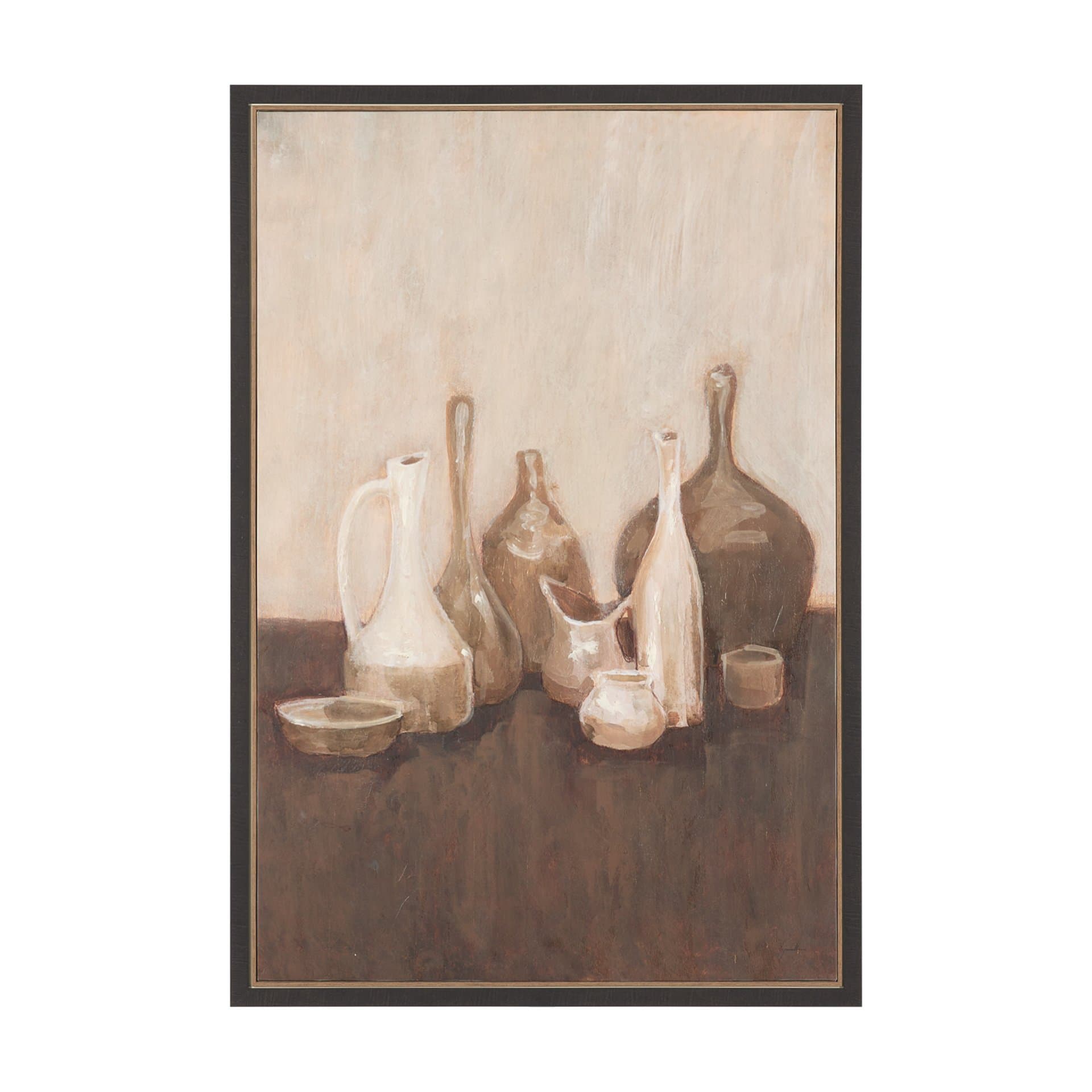 Bottled Perspective I by Mercana Studio Hand-Embellished Textured Framed Canvas Artwork — product photograph