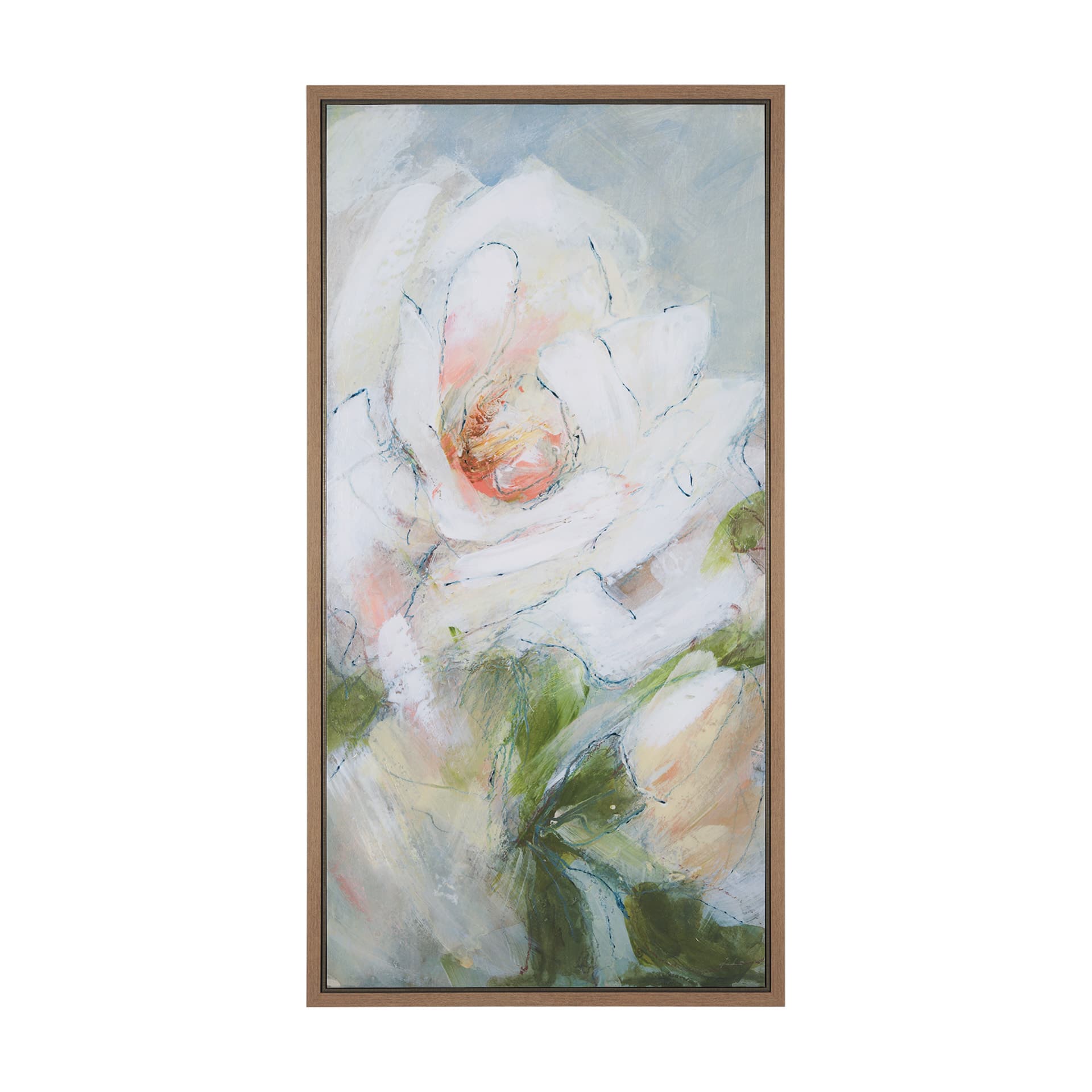Aromatic Rose by Mercana Studio a Hand Embellished Textured Framed Canvas — product photograph