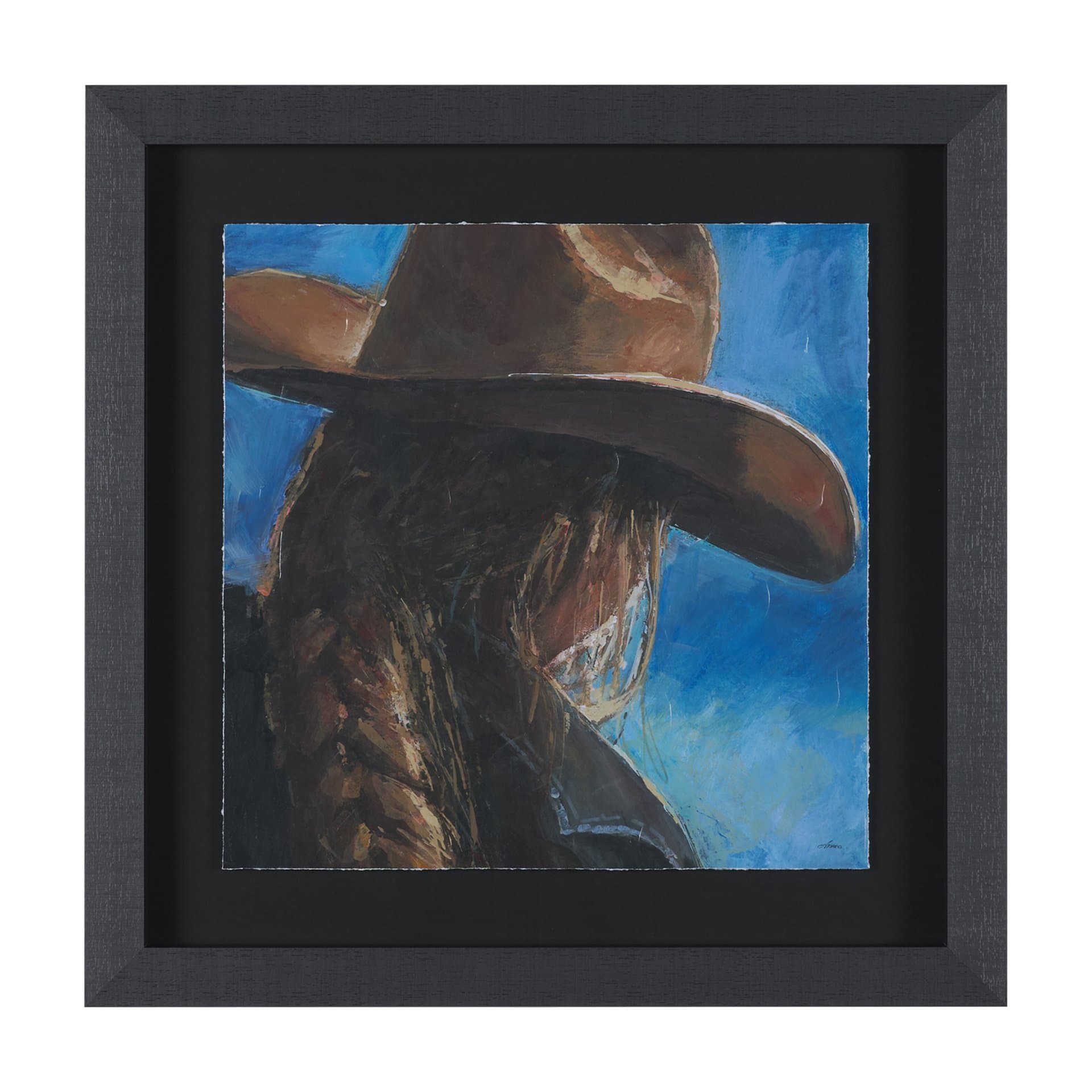 Round Up IV by Mercana Studio Textured Framed Artwork Matted under Glass — product photograph