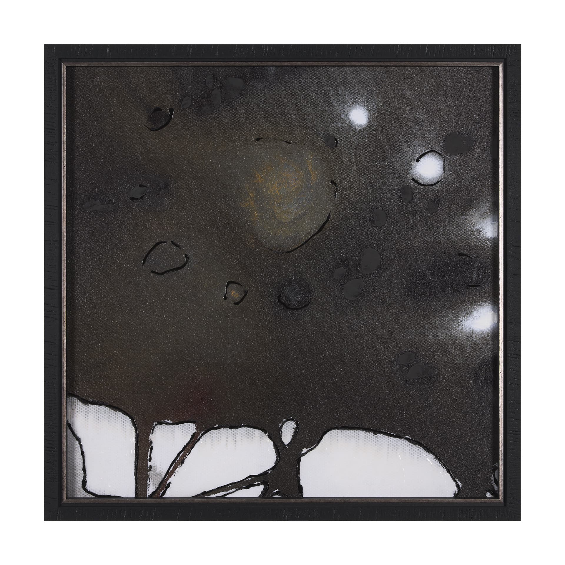 Tributary IV by Mercana Studio a Hand Embellished Textured Framed Art Print — product photograph