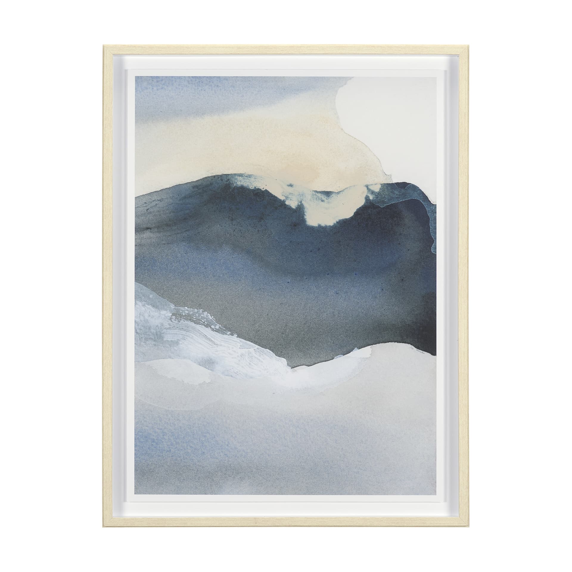 Broken Silence II Abstract by Mercana Studio a Hand Embellished Framed Print under Glass — product photograph