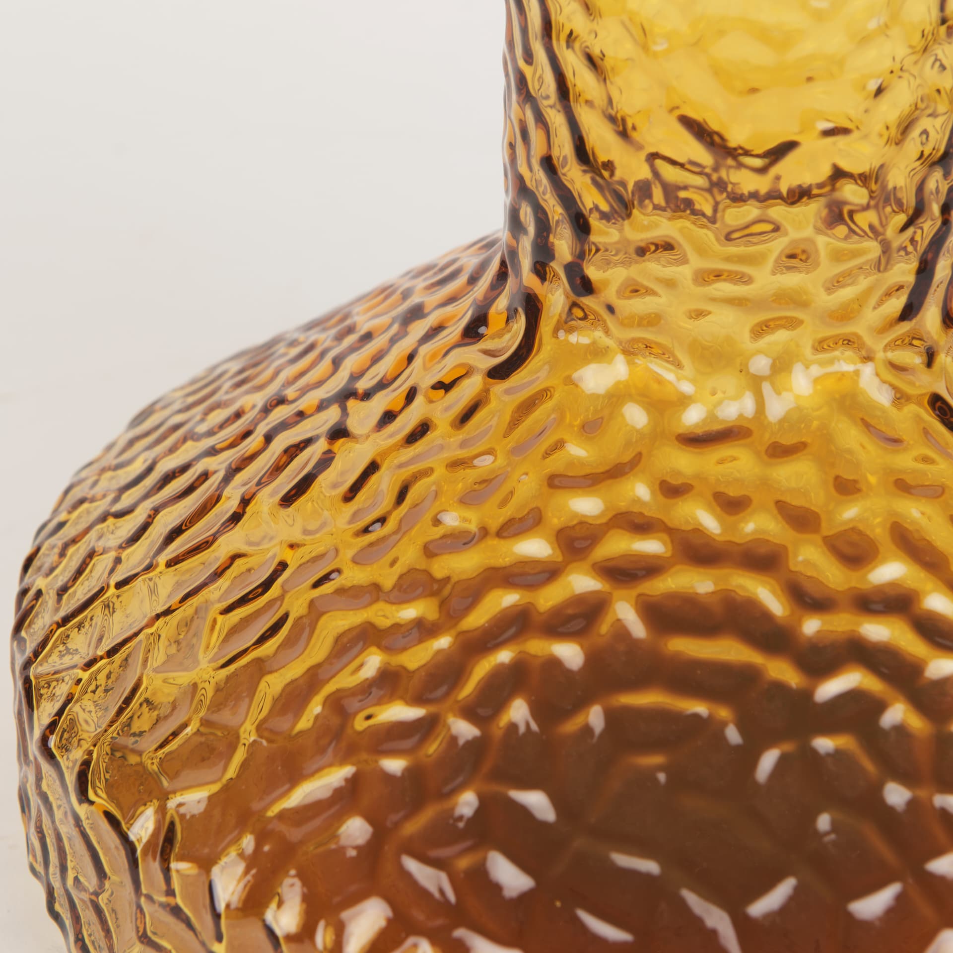Jolene 11.8" Amber Waterglass Glass Vase — product photograph