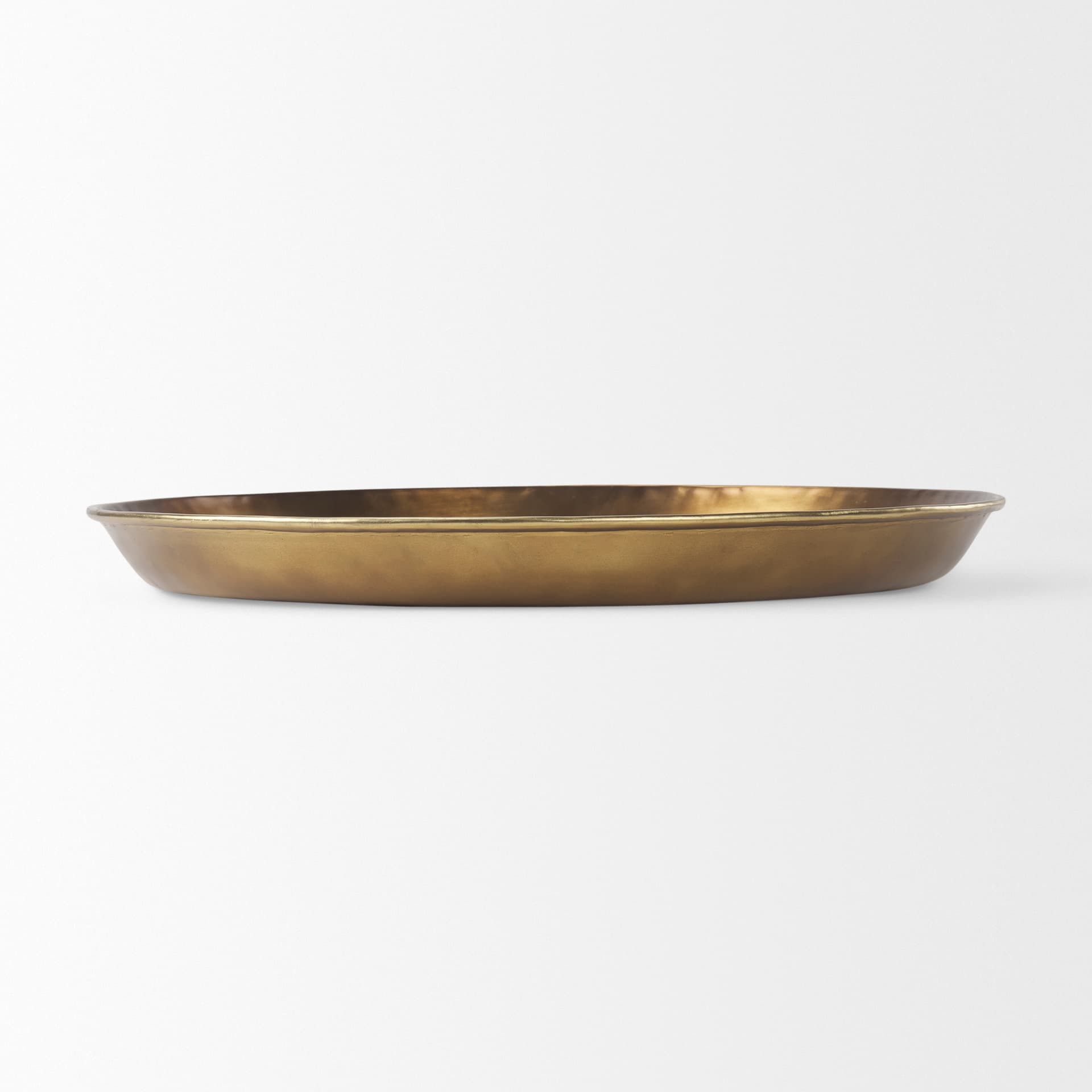Eagan 24.0L x 24.0W x 2.0H Brass Aluminium Tray Large — product photograph