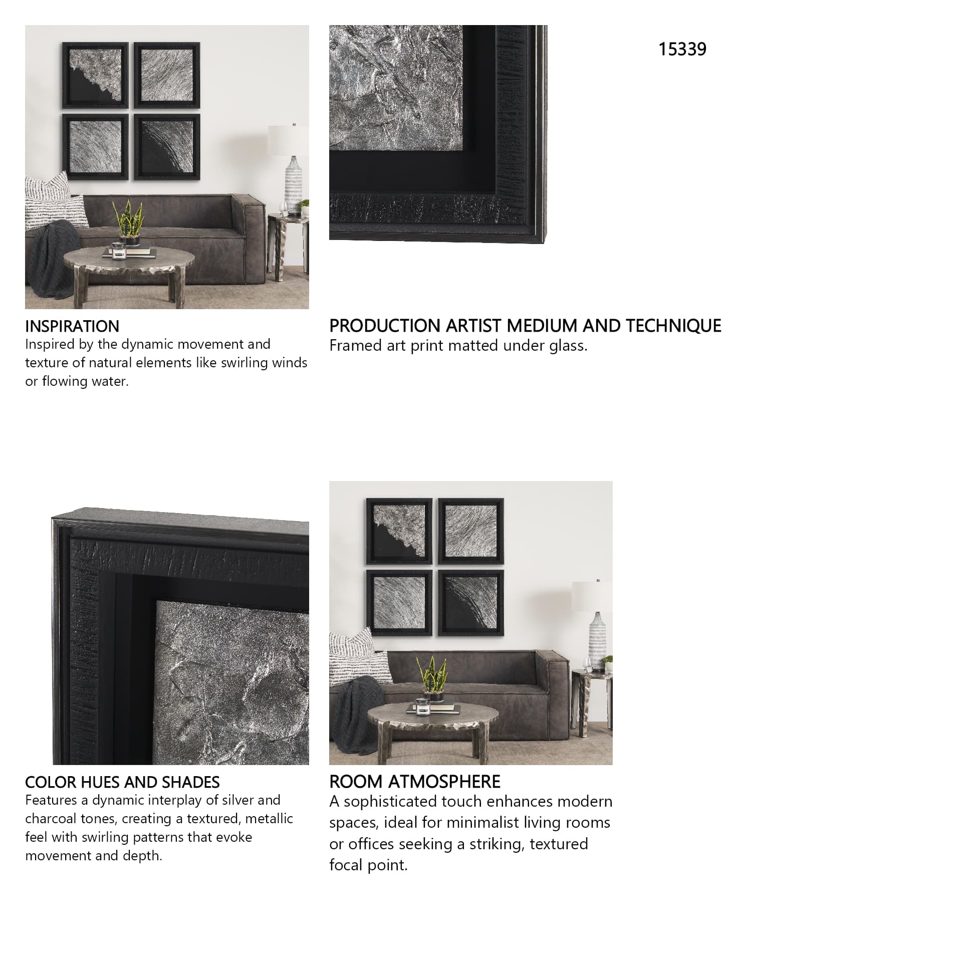 Sand Casting I by Morgan McLaren a Framed Art Print Matted under Glass — in a styled room