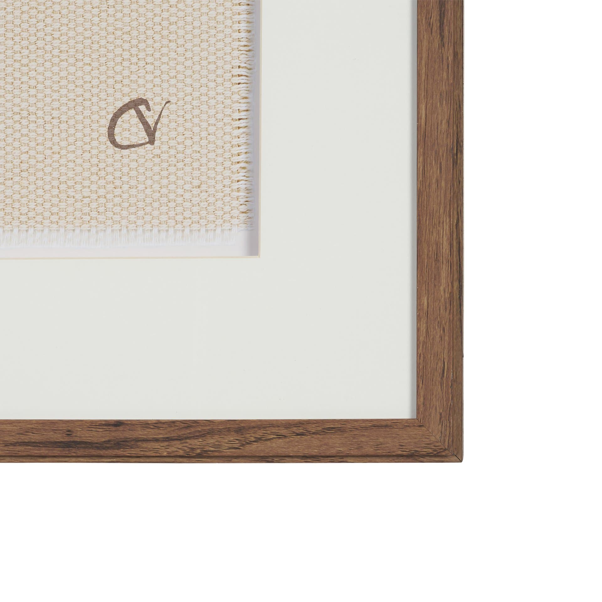 Papua Necklace I by Mercana Studio Hand-Embellished Textured Framed Artwork Matted under Glass — product photograph