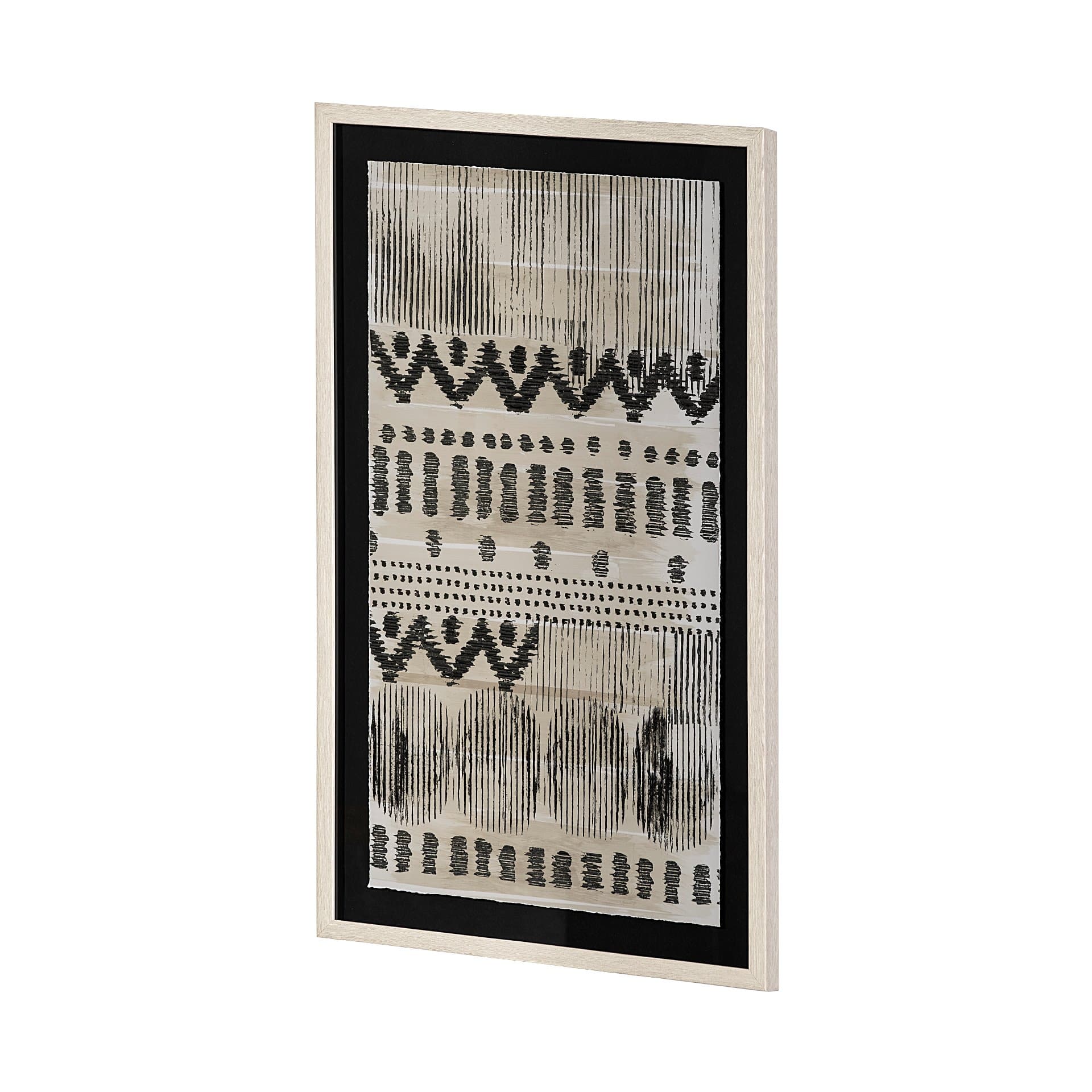 Wool and Silk II by Tom Reeves a Hand Embellished Textured Framed Art Print Matted under Glass — product photograph