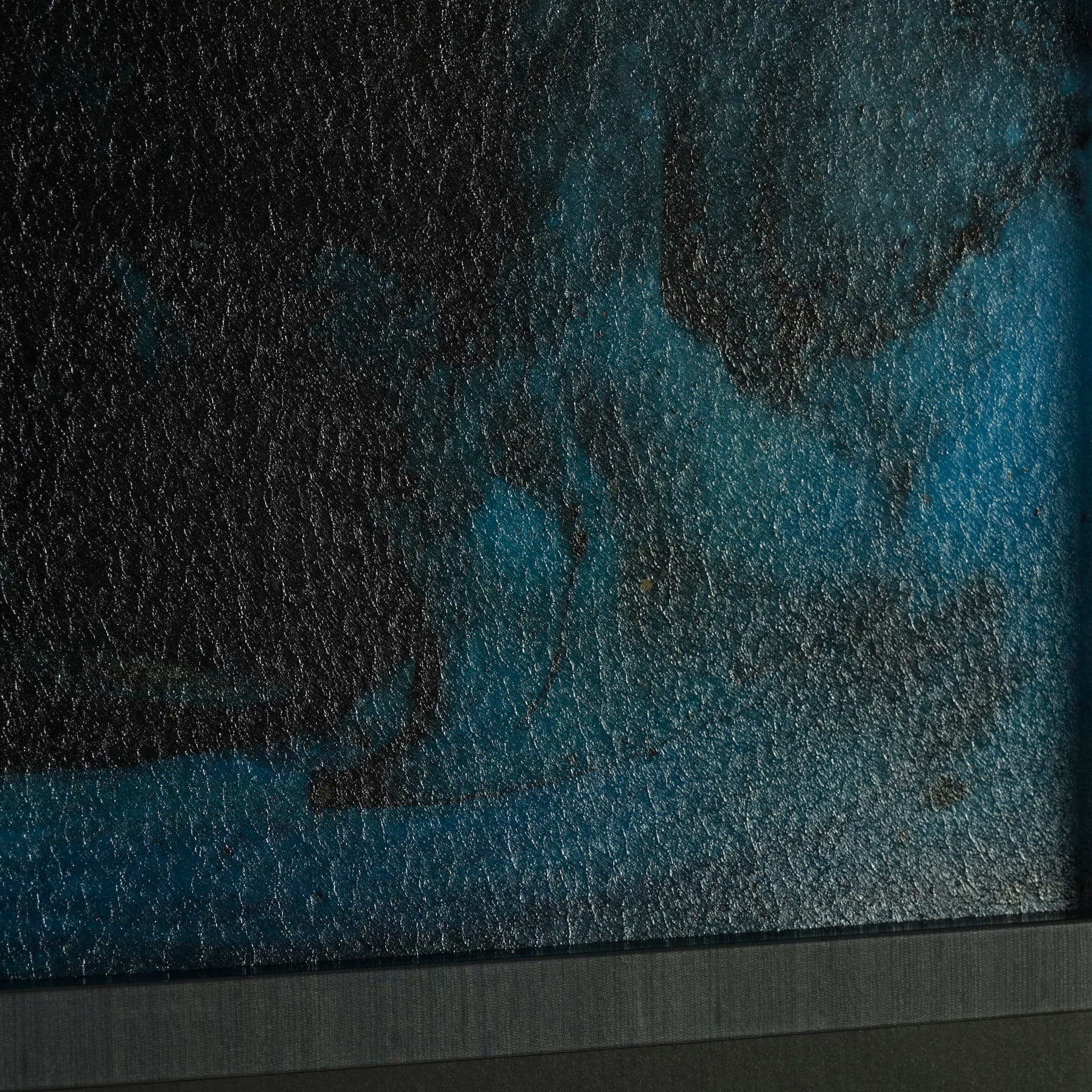 Ocean Currents I by Mercana Studio a Hand Embellished Textured Framed Art Print Matted under Glass — product photograph