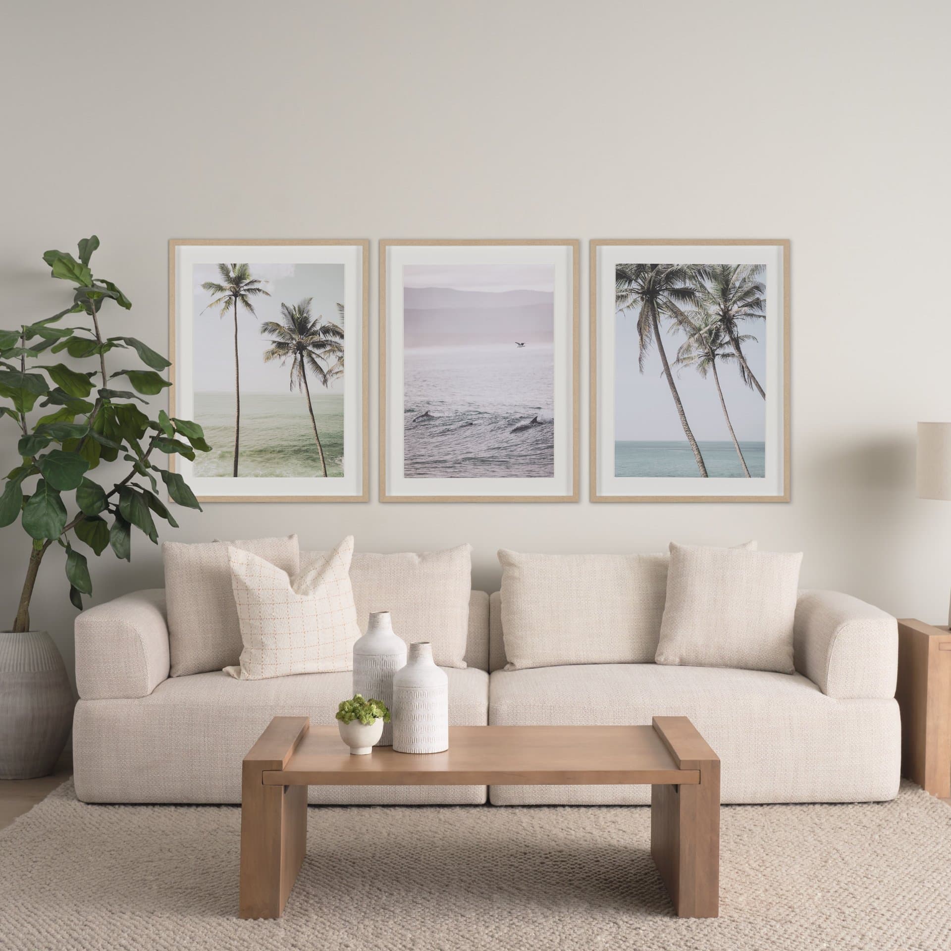 Ocean's Dance by Shot By Clint Framed Photo Print Matted under Glass — in a styled room