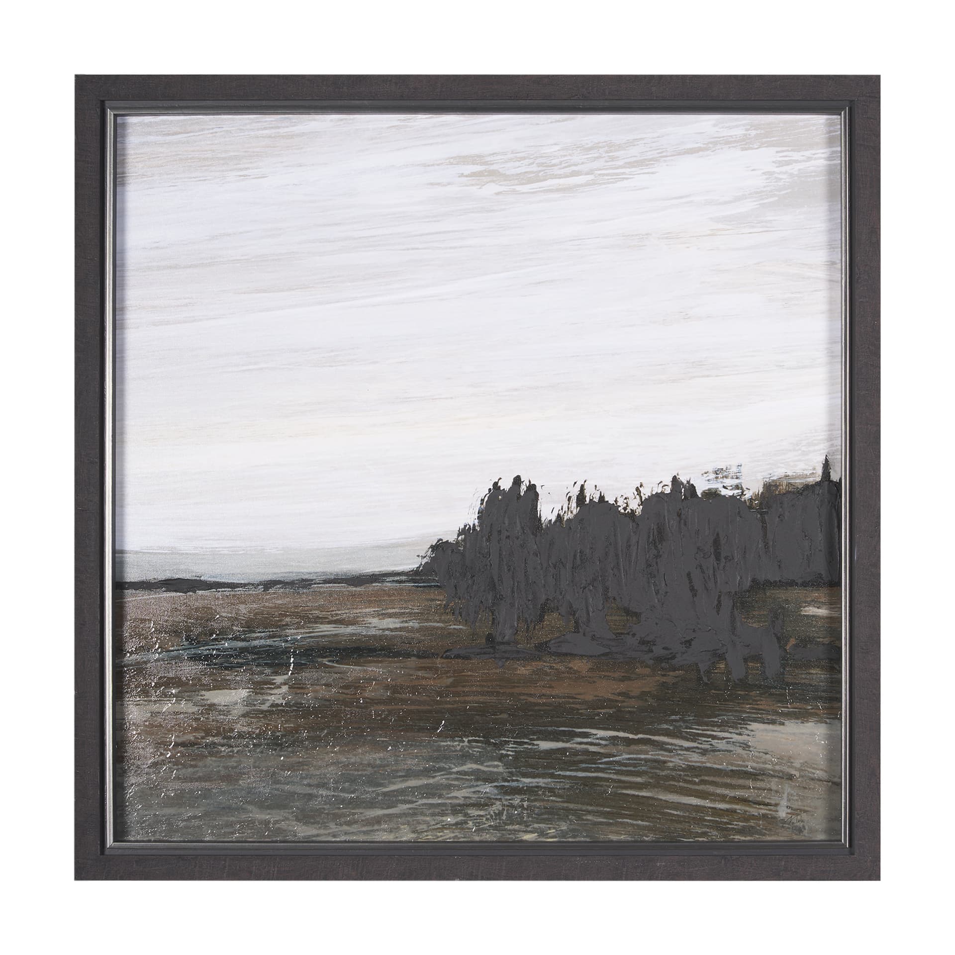 Cloudy Day II by Mercana Studio a Hand Embellished Textured Framed Art Print — product photograph