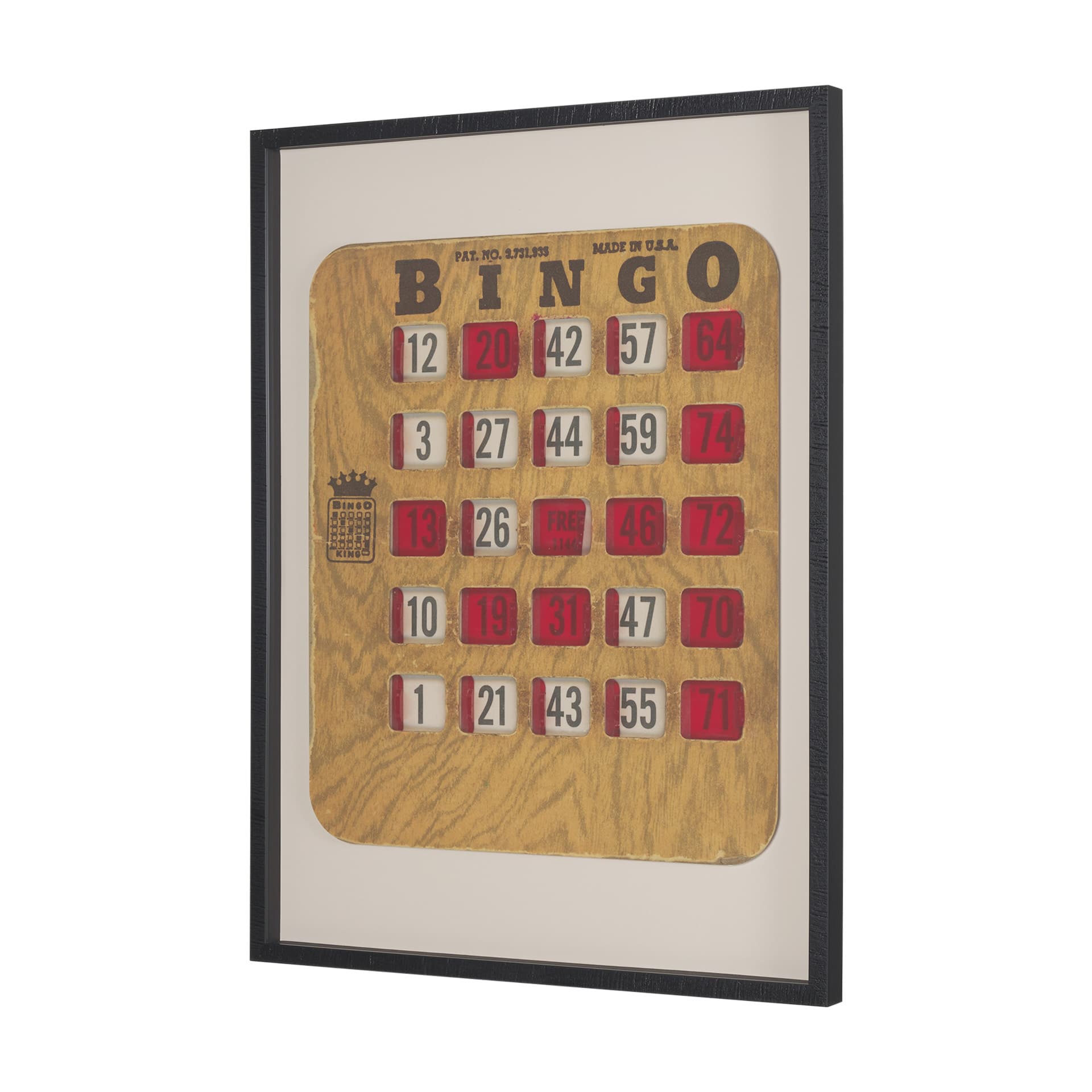 Chasing Numbers I by Zap Studio a Framed Art Print Matted under Glass — product photograph