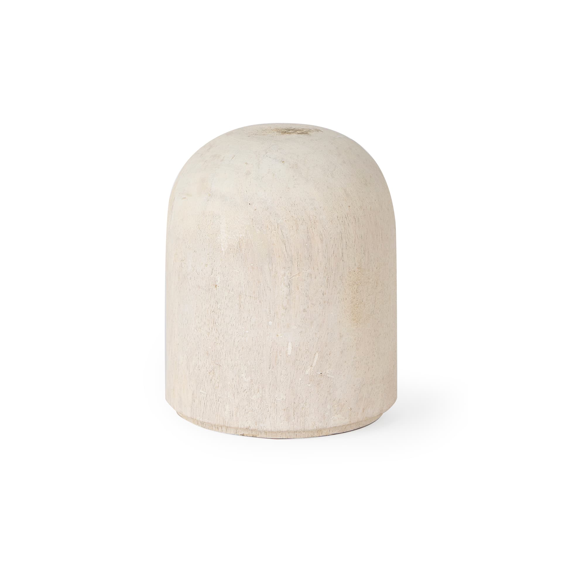 Knox Short White-Wash Wood Decorative Object — product photograph
