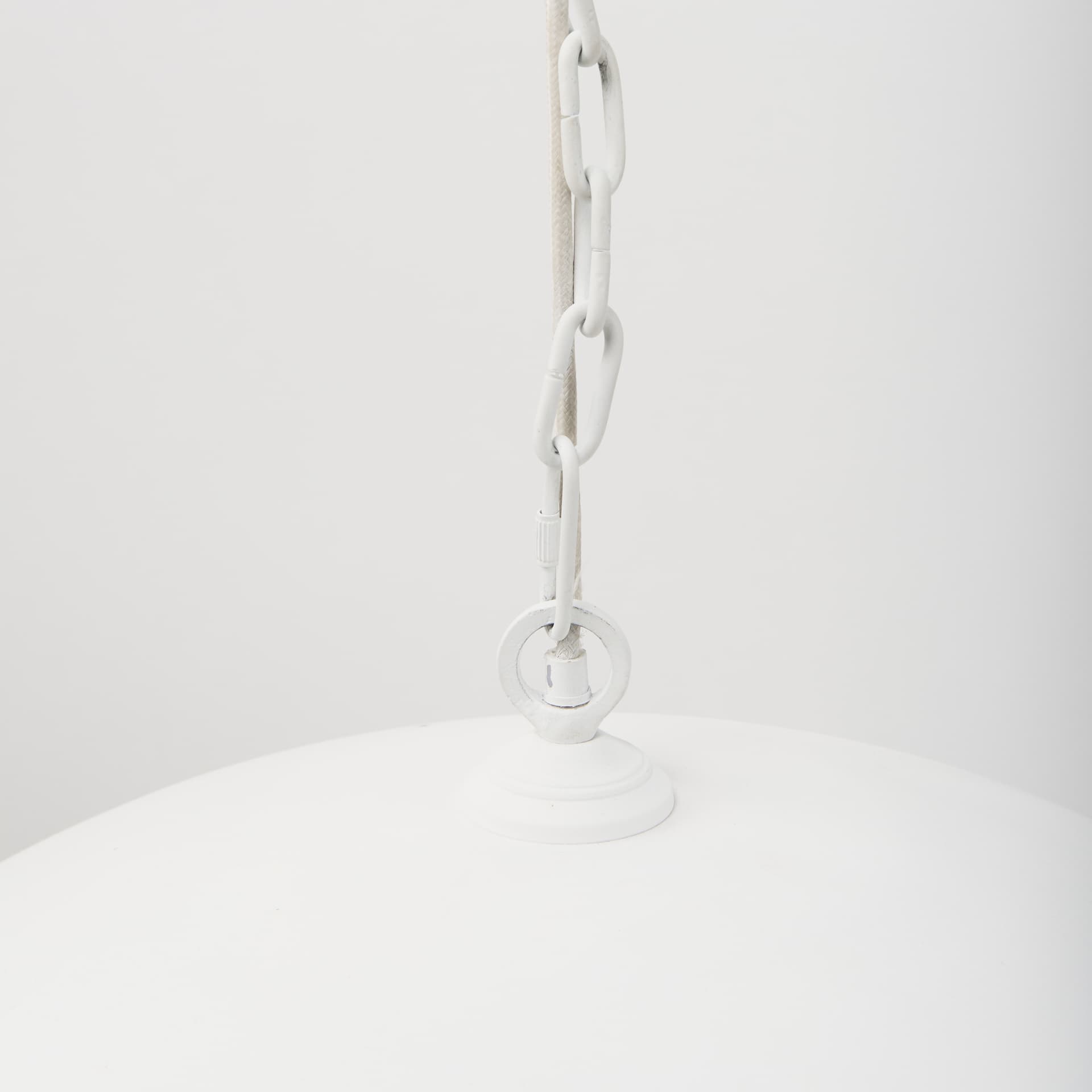 Doma 36" Round White Dome Pendant Light — product photograph