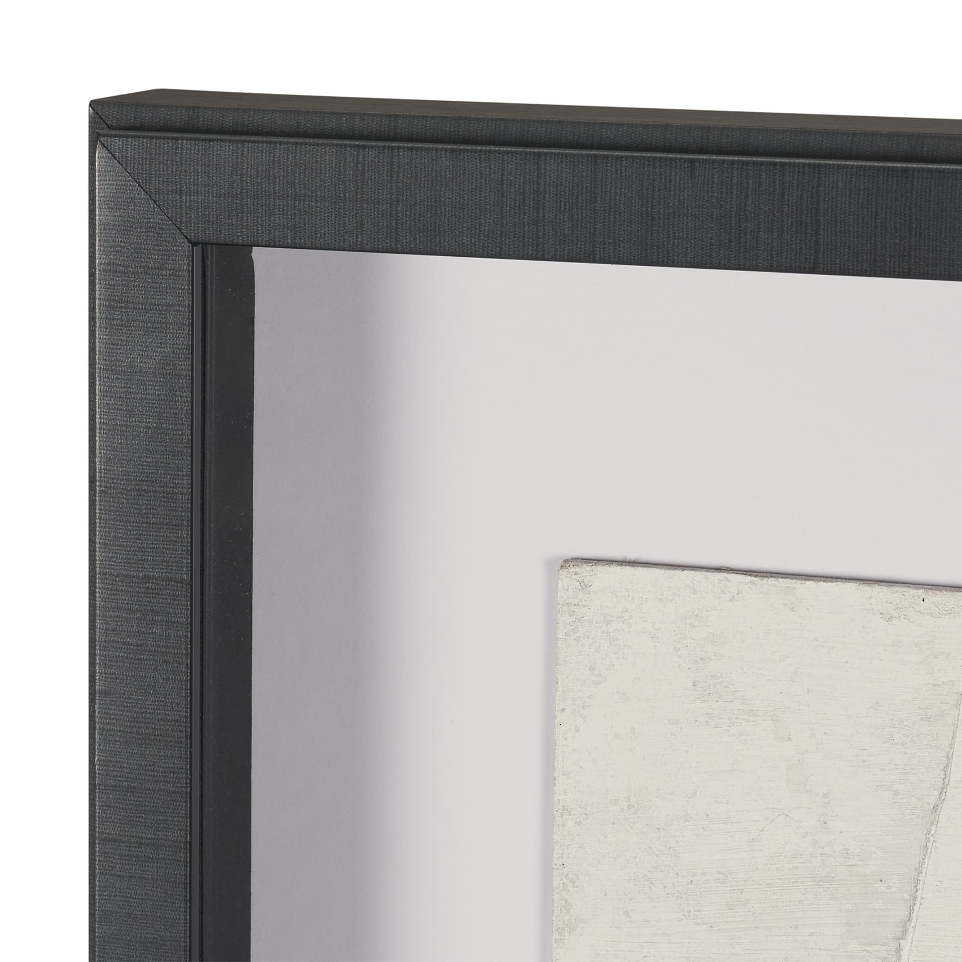 Linen Folds II by Mercana Studio Handmade Original Framed Artwork Matted under Glass — product photograph