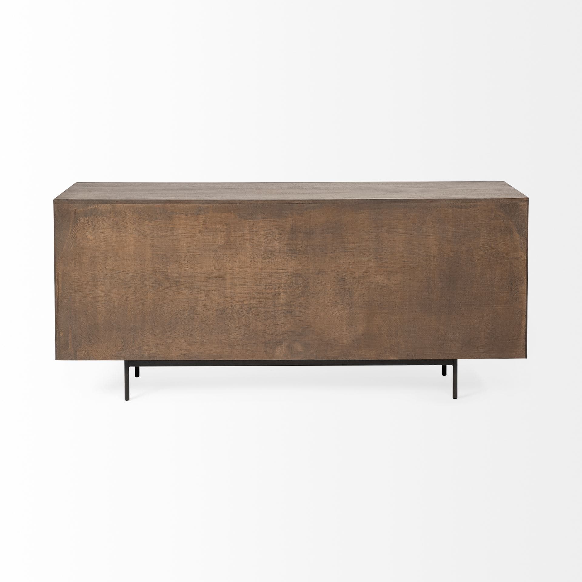 Grace 70Wx18.5Lx31.25H Two-Tone Brown Solid Wood 6 Drawer Sideboard — product photograph