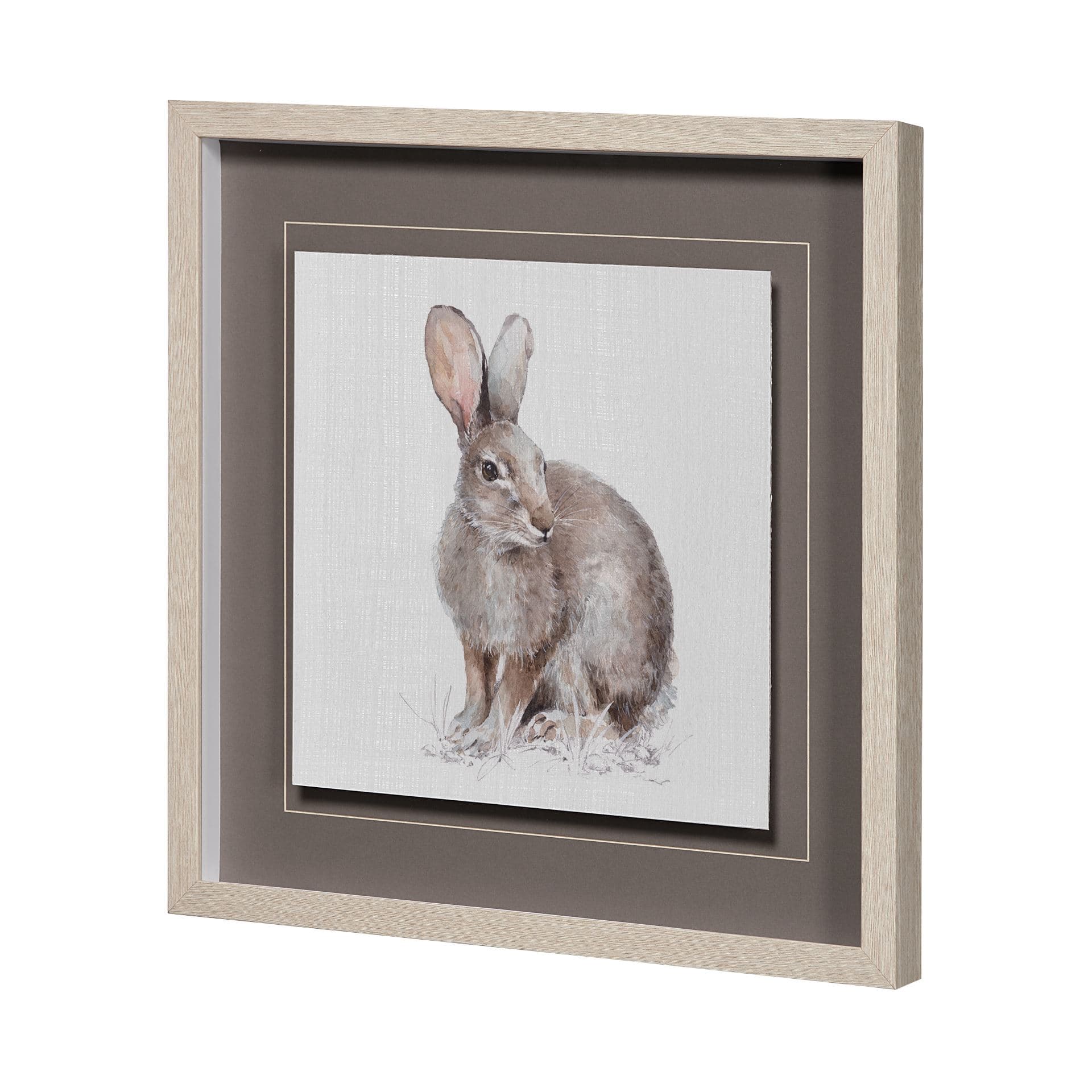Forest Friends VIII (Hare) by Lisa Audit Hand Embellished Framed Art Print Matted under Glass — product photograph