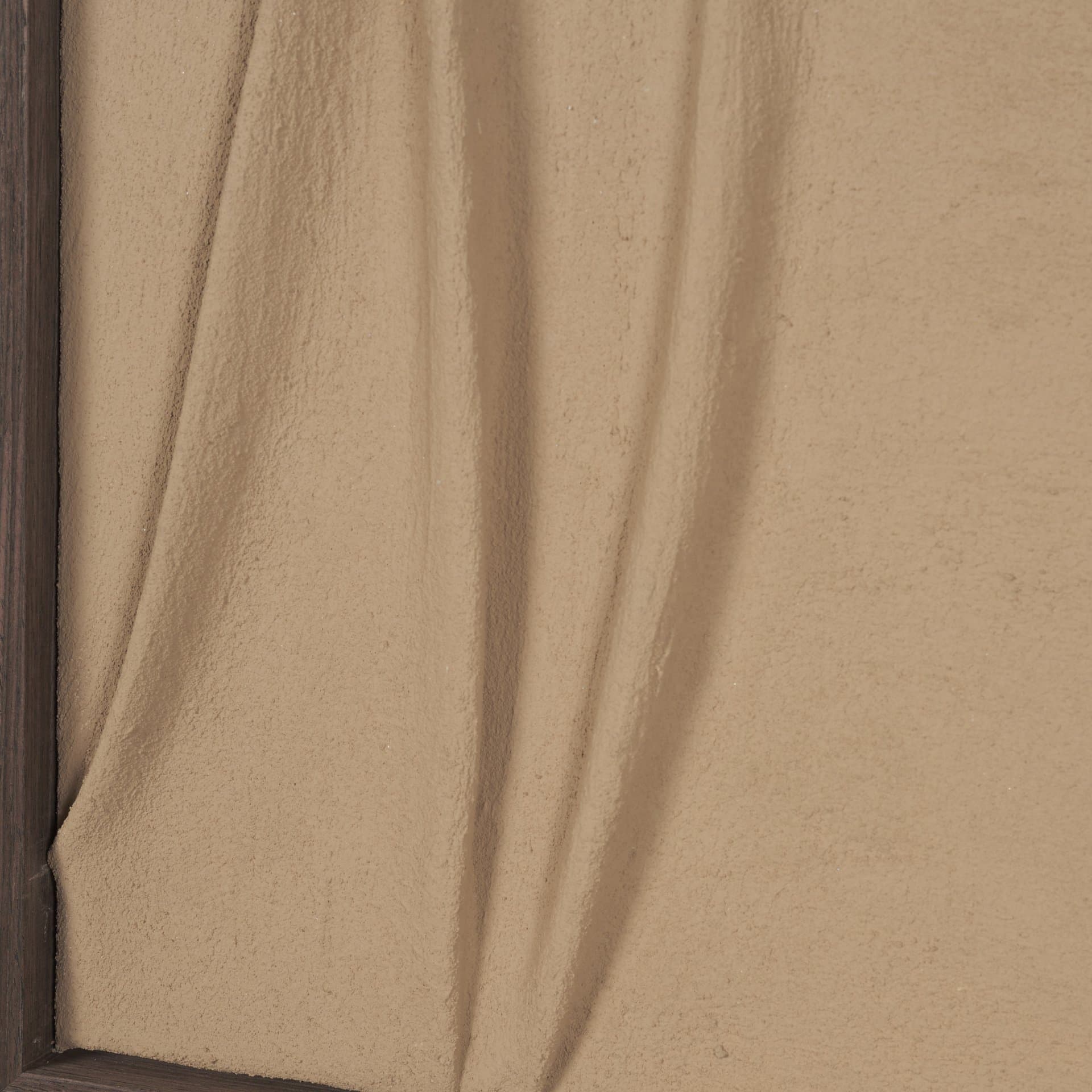 Drape III Camel Fabric Dimensional Framed Art — product photograph