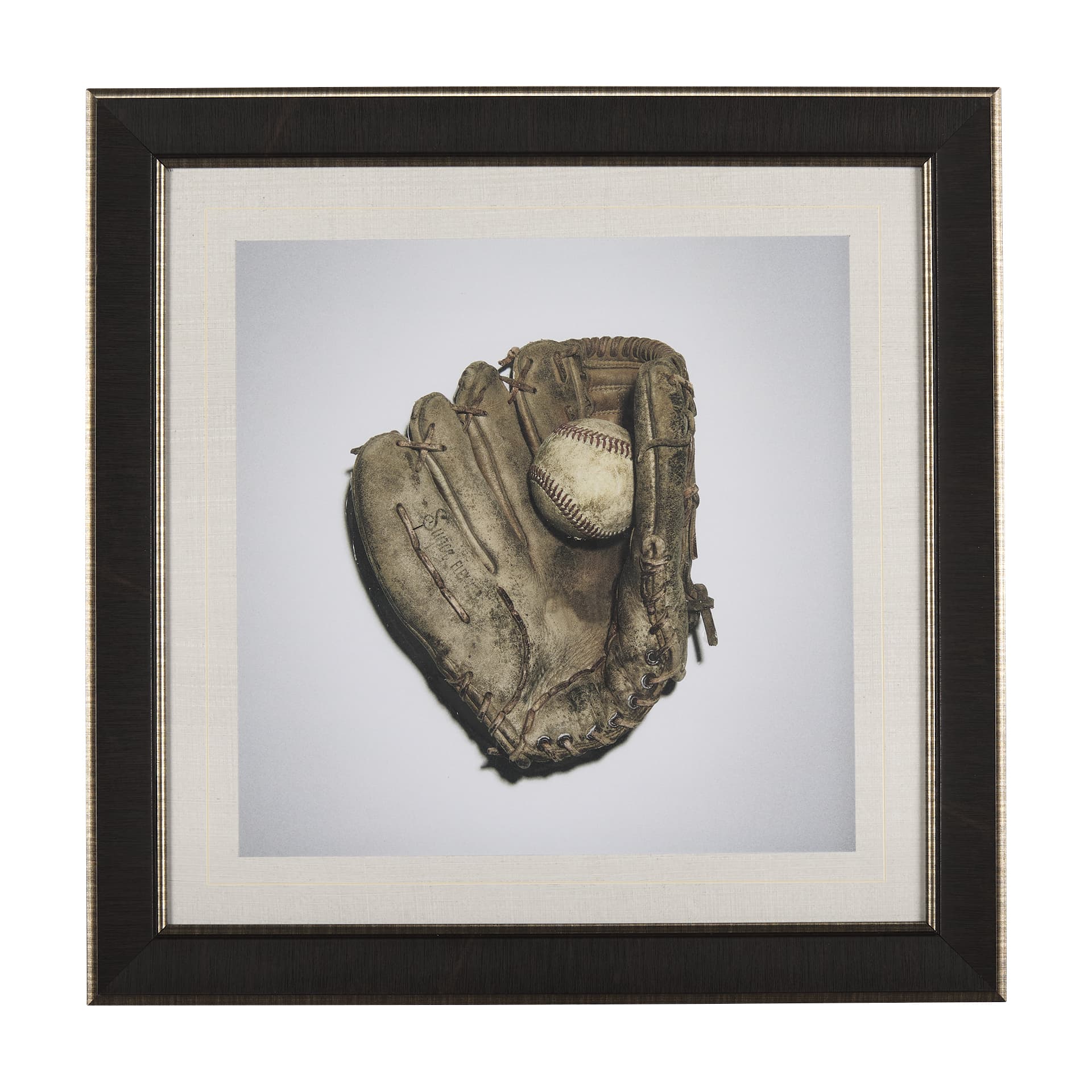 Double Play I by Mercana Studio a Hand Embellished Textured Framed Photo Art Print Matted under Glas — product photograph