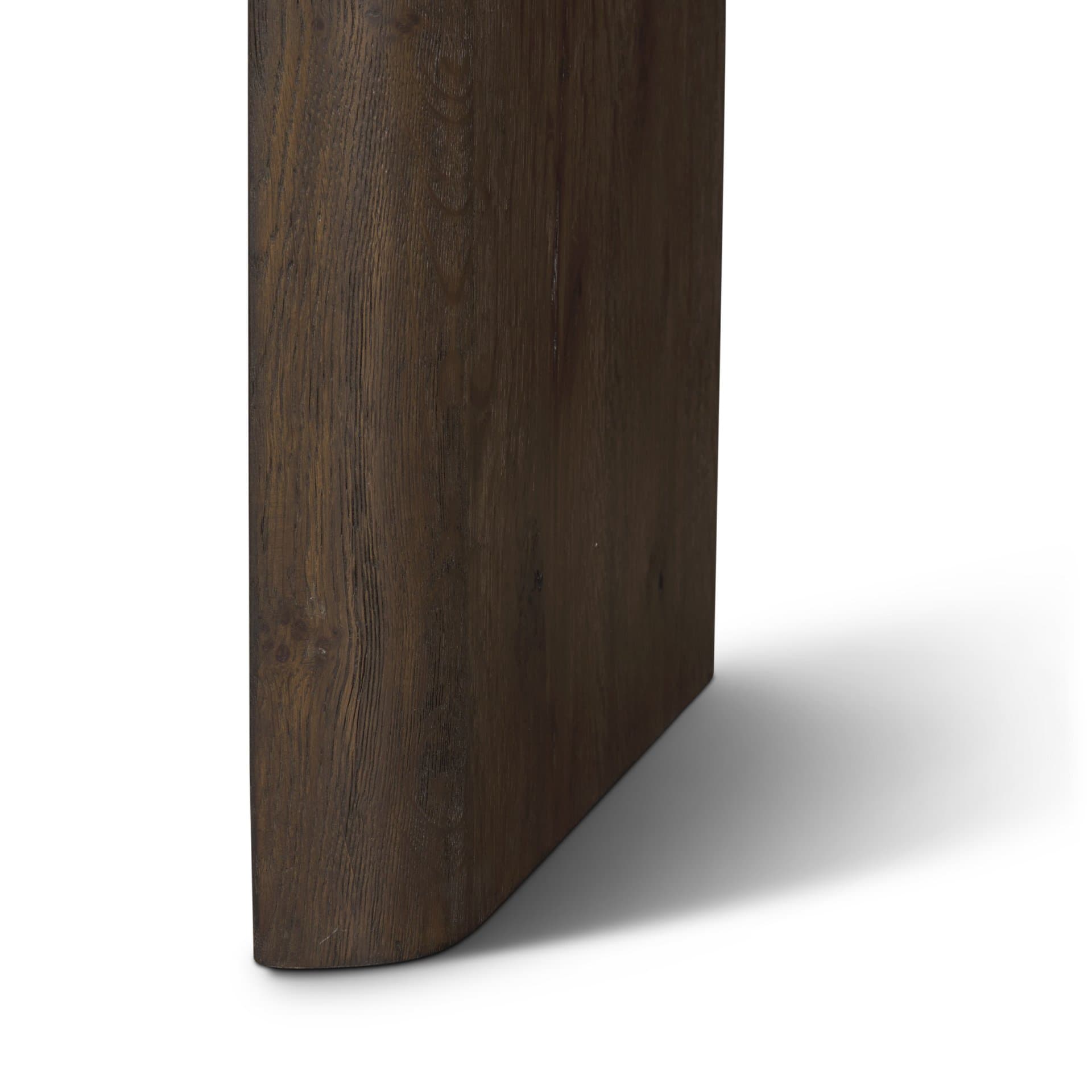 Belford 72" Dark Brown Oak Wood Console Table — product photograph