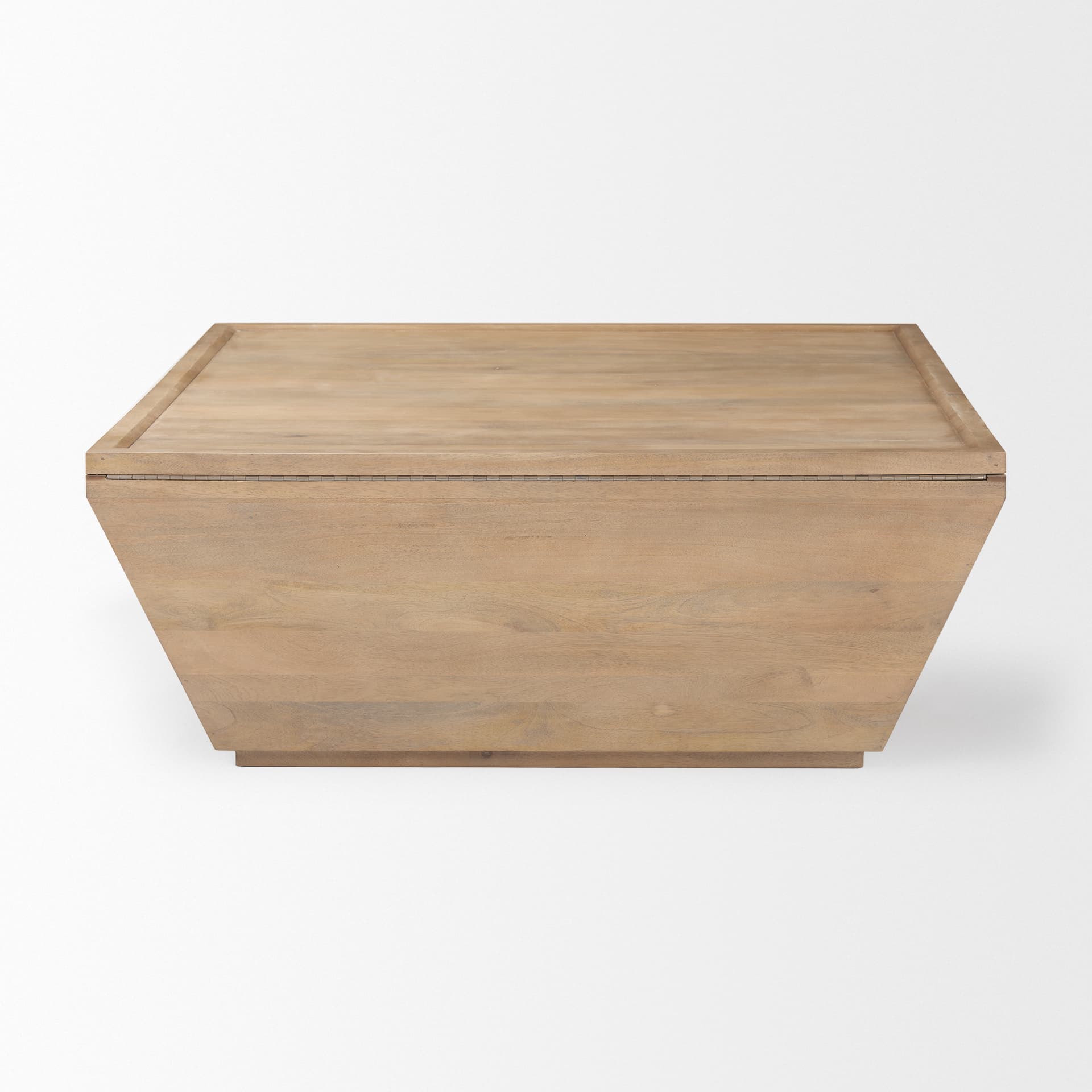 Wyatt 41.0L x 41.0W x 16.0H Brown Wood Angular Coffee Table — product photograph