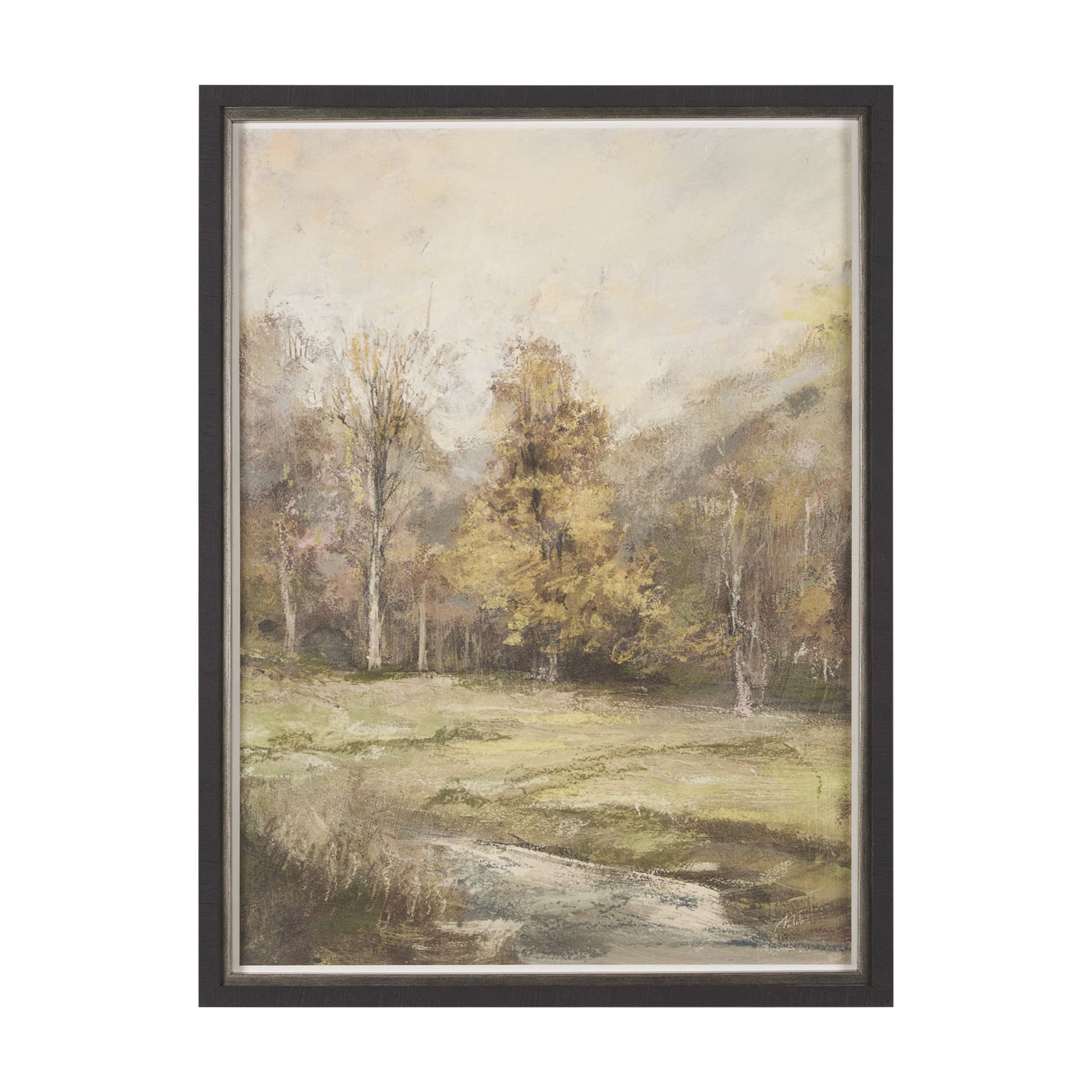 Old Style Landscape I by Mercana Studio a Hand Embellished Framed Art Print — product photograph
