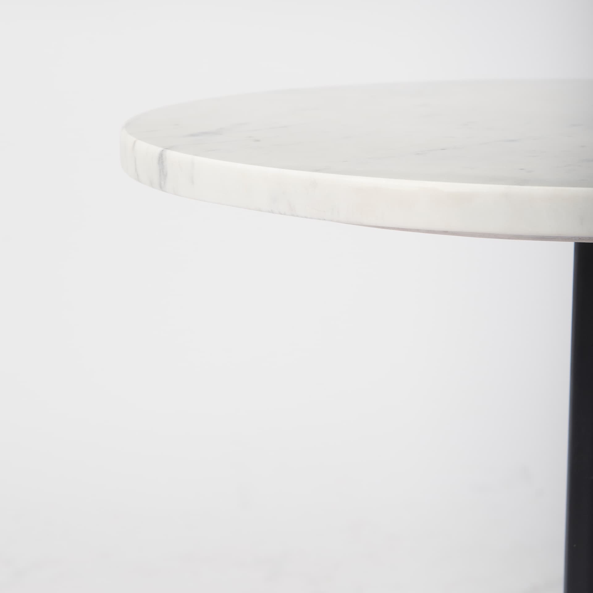 Maxwell Marble Top Pedestal End/Side Table — product photograph