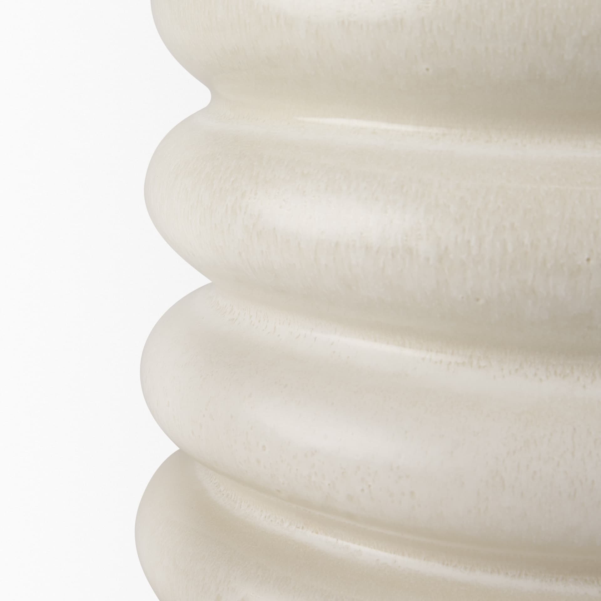 Twyla Short Cream Glazed Floor Vase — product photograph