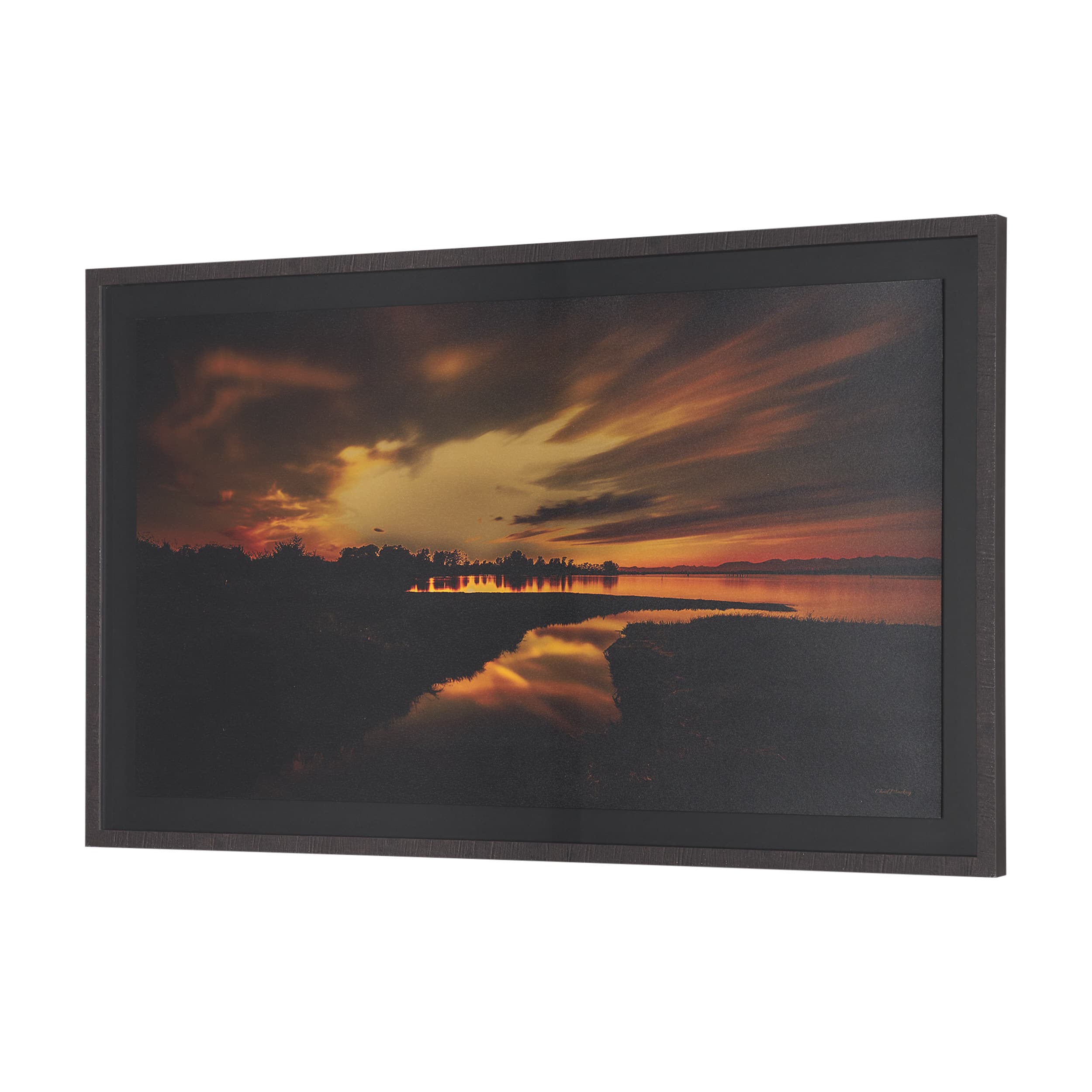 Last Light by Chad Mackay Textured FramedPhoto Print Matted under Glass — product photograph