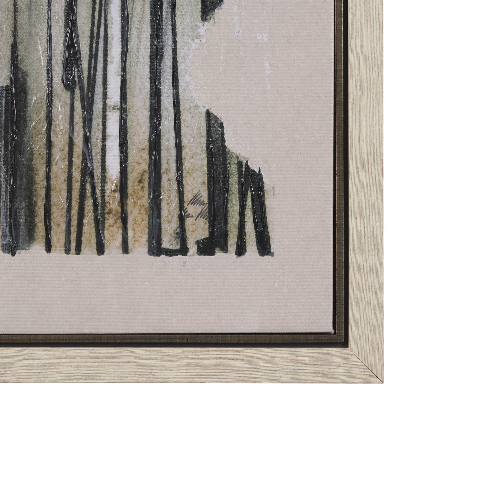 Strand by Mercana Studio a Hand Embellished Textured Framed Canvas — product photograph