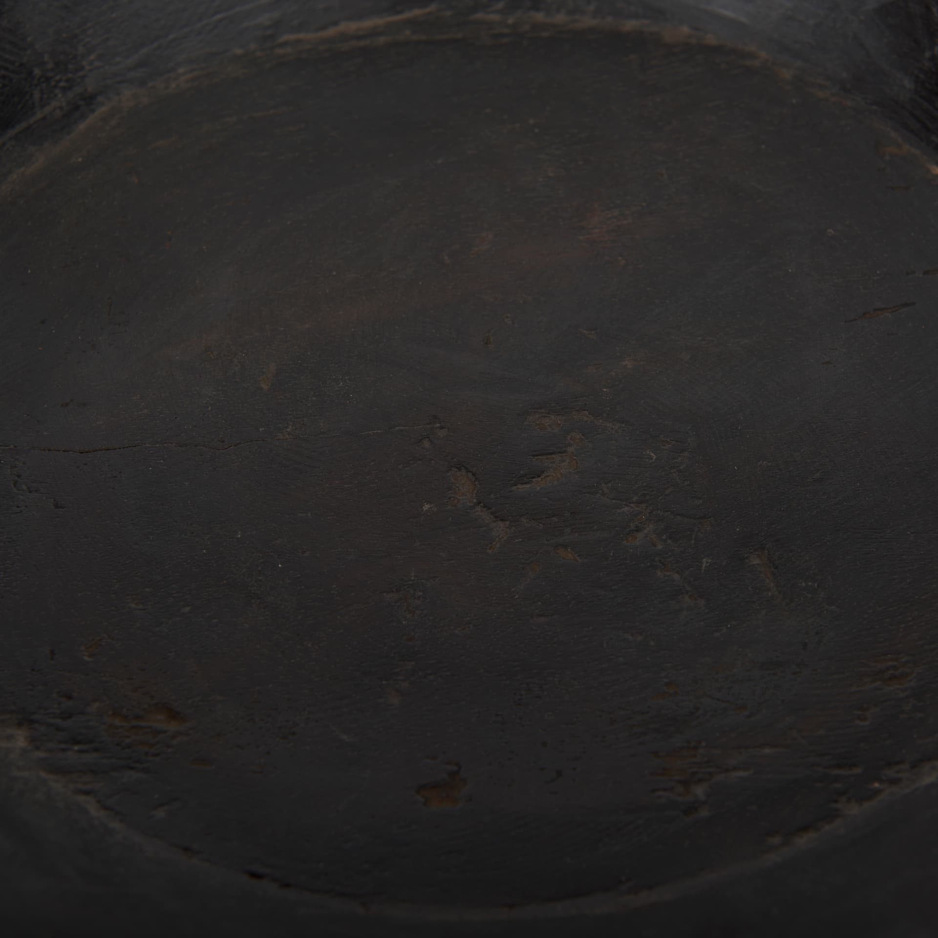 Nikita Set of 2 Large Black-Brown Reclaimed Wood Bowls — product photograph