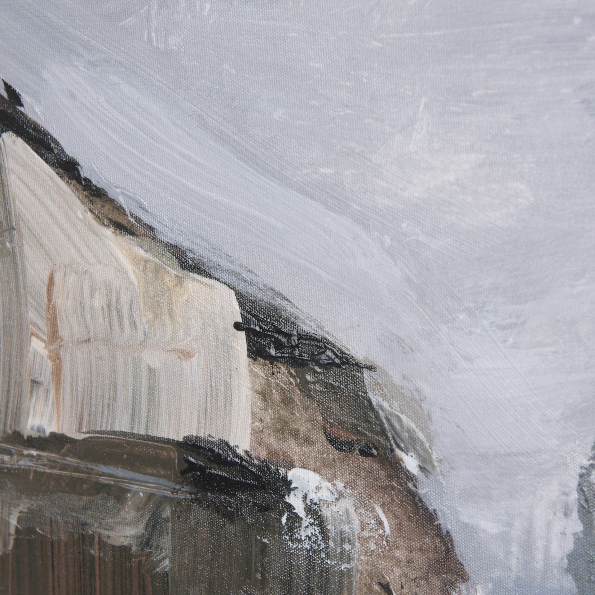 Late Autumn in Countryside II by Mercana Studio a Hand Embellished Textured Canvas — product photograph