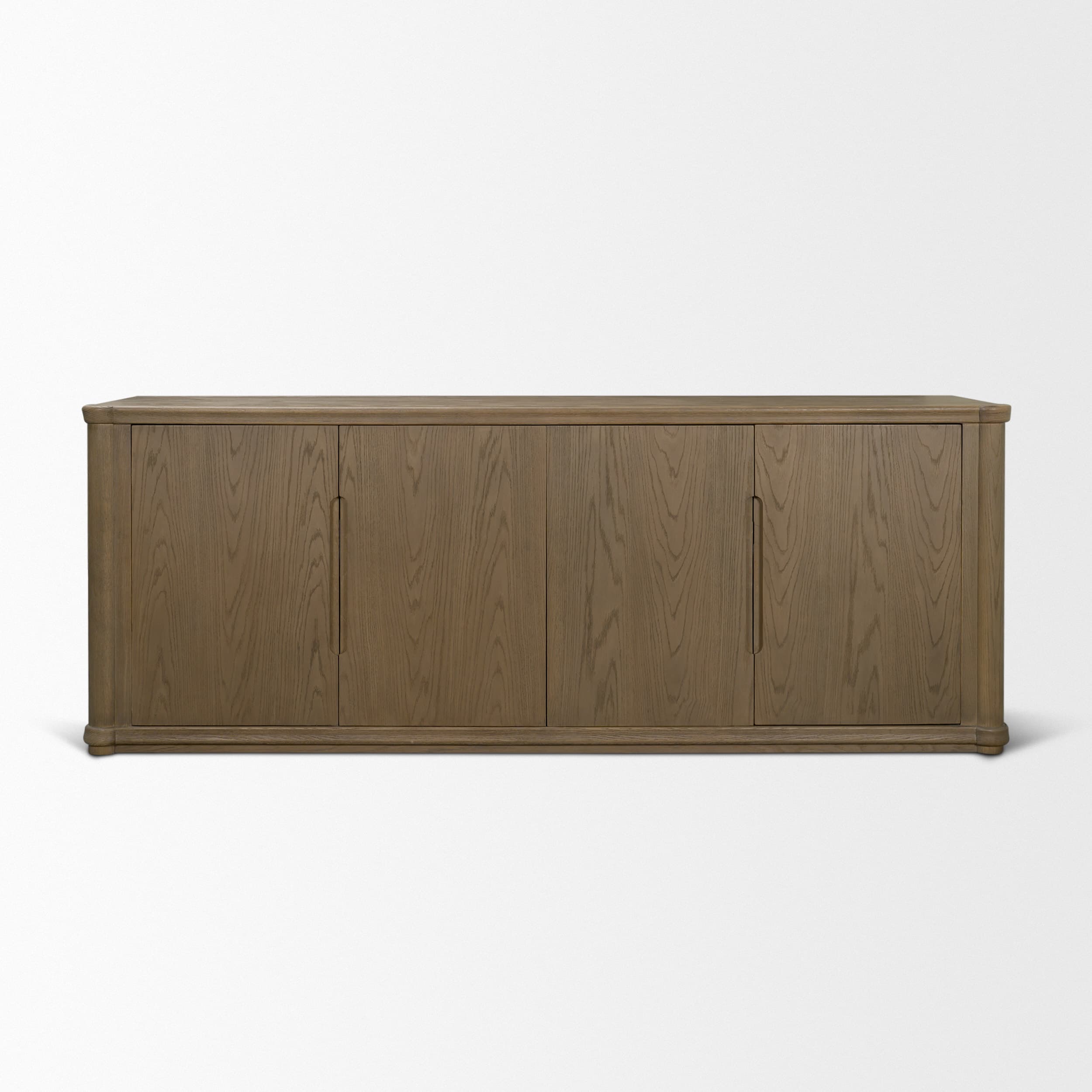 Alden Medium Brown Wood 4-Door Closed Sideboard — product photograph