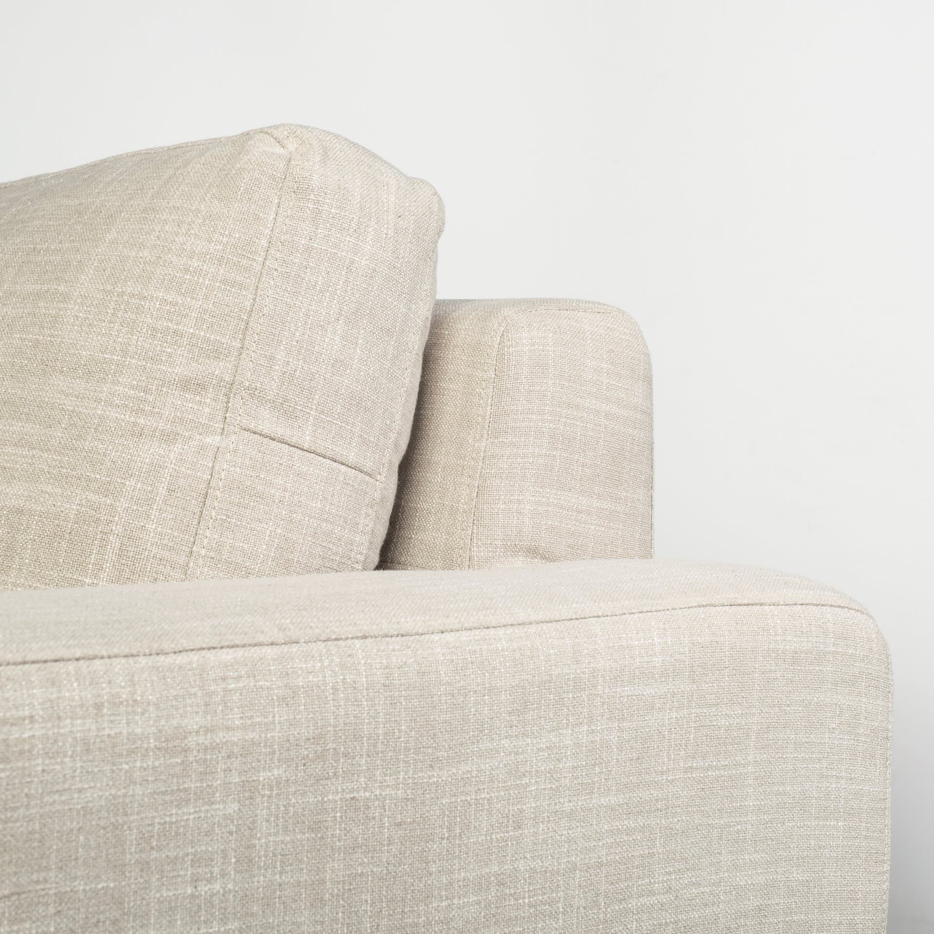 Colburne II 95" Beige Upholstered Three Seater Sofa — product photograph