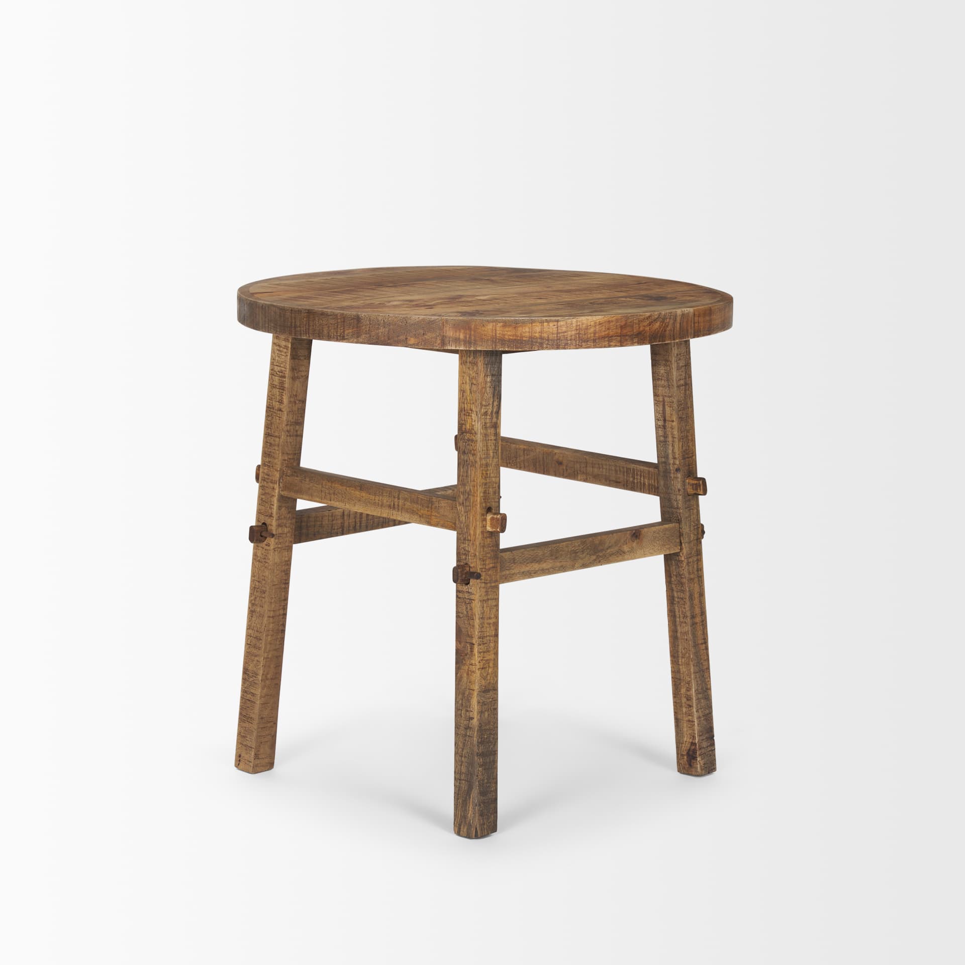 Rosie Large Brown Wood End Table — product photograph