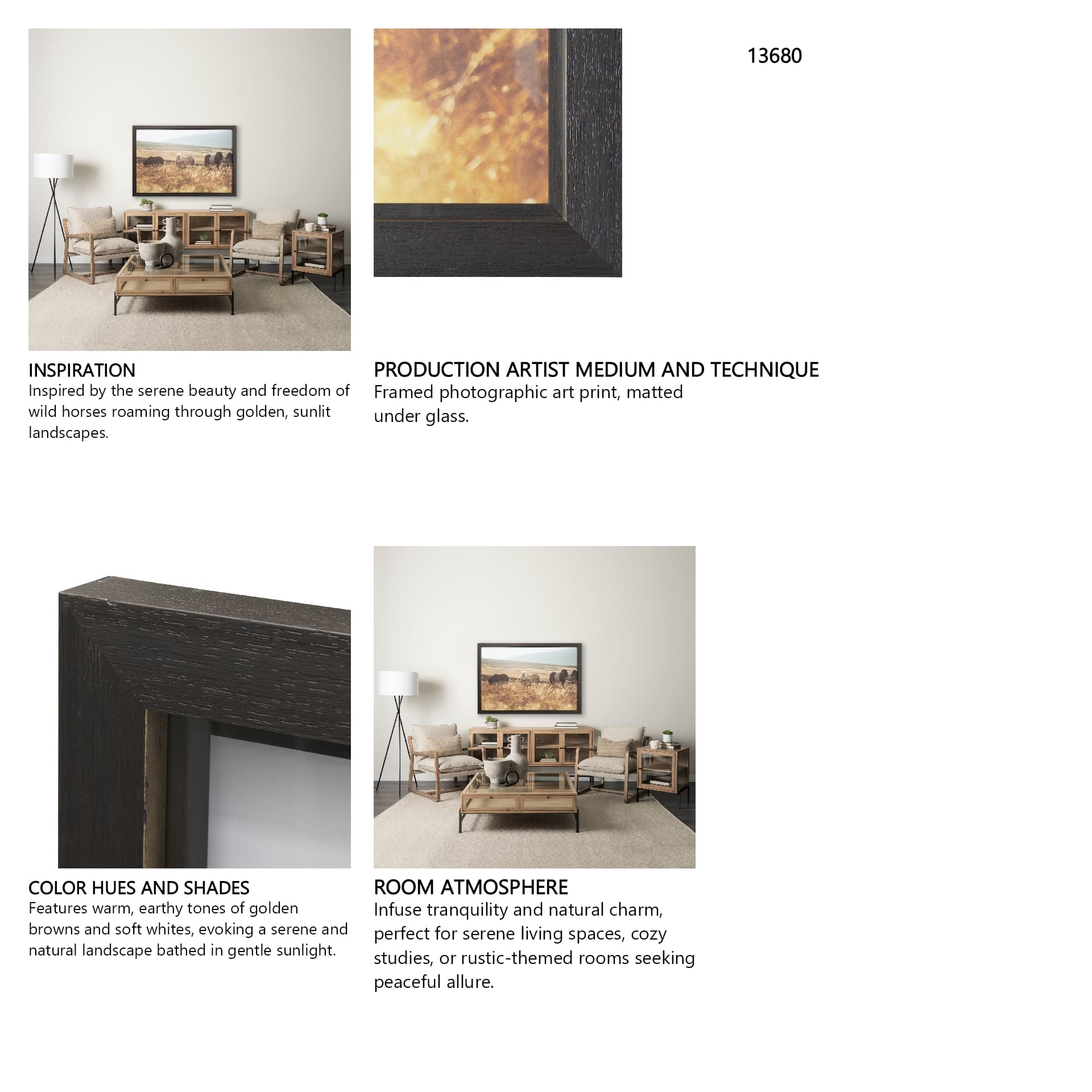 Moorland Serenity by Andreas Stridsberg a Framed Photo Art Print Matted under Glass — in a styled room