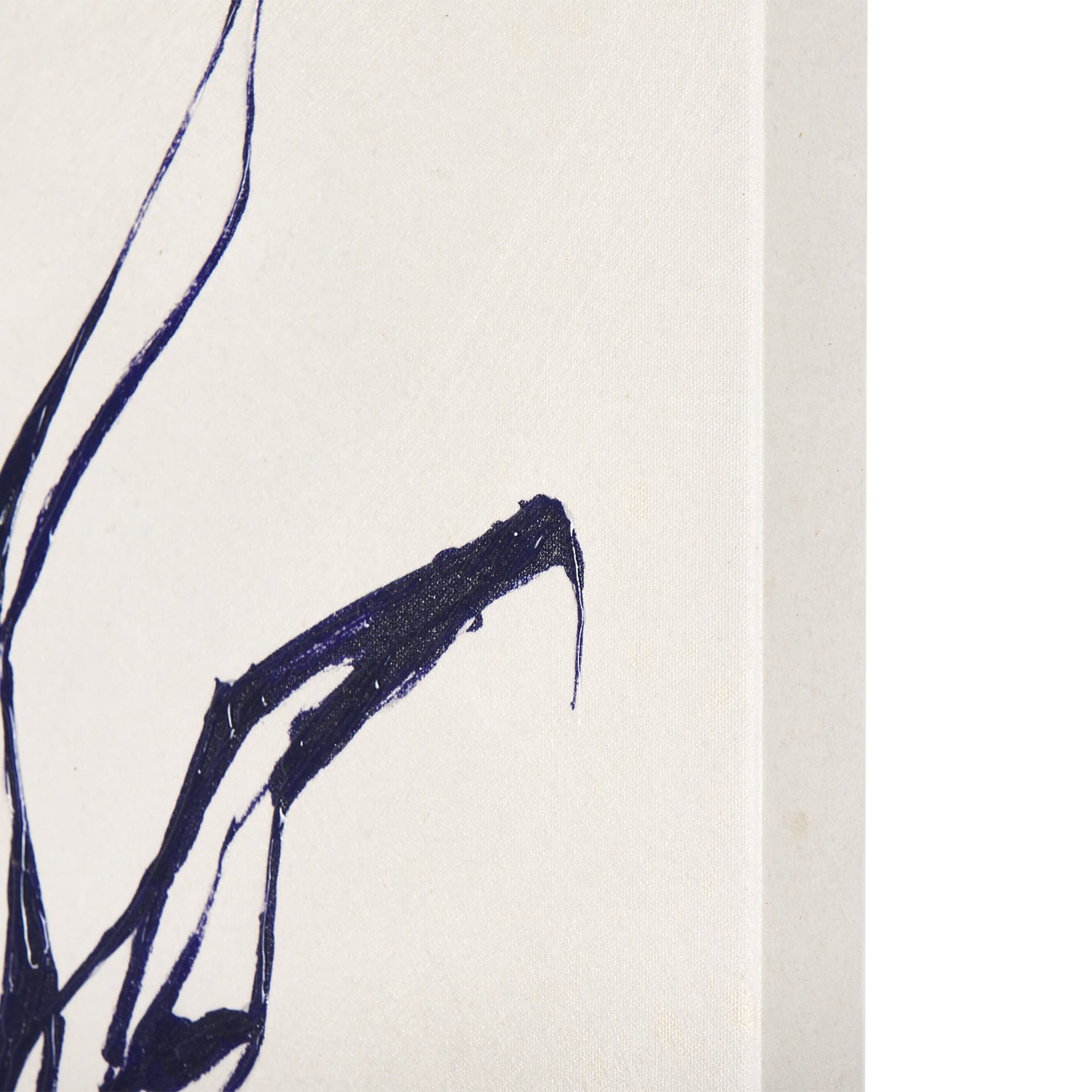 Sapphire Vase I by Mercana Studio a Hand Embellished Textured Canvas — product photograph