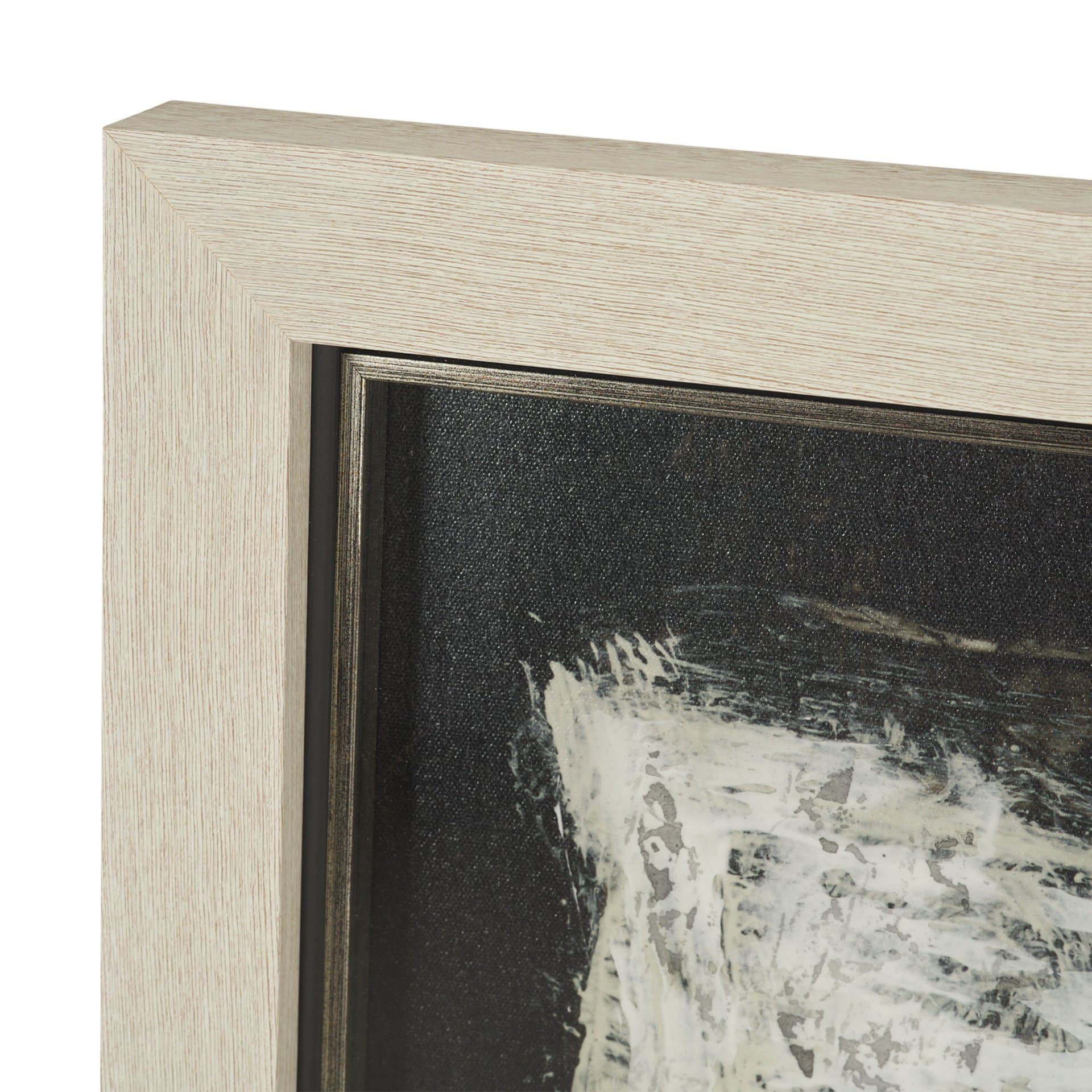 Rhythm & Balance I by Mercana Studio Hand-Embellished Textured Framed Artwork Matted under Glass — product photograph