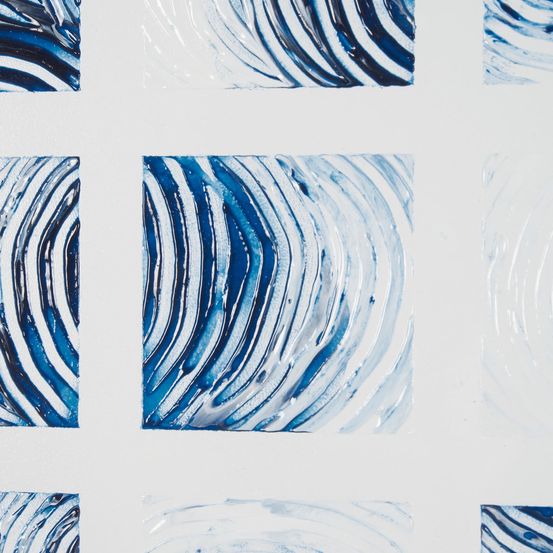 Ocean Sounds II by Studio M a handmade Original Framed Artwork under Glass — product photograph