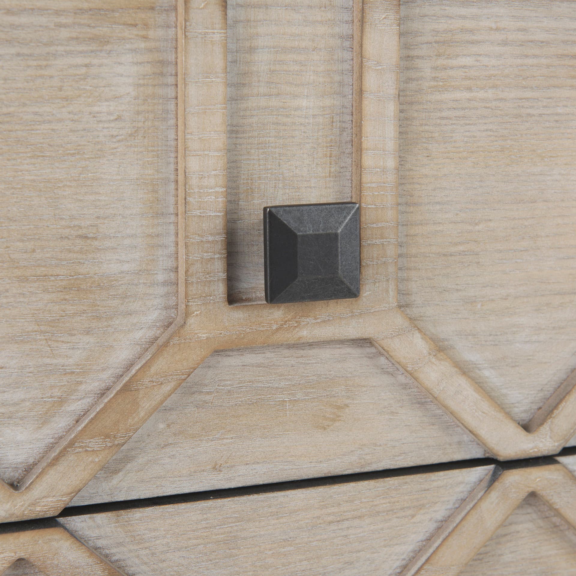 Genevieve II Light Brown Fir Veneer 9 Drawer Sideboard — product photograph