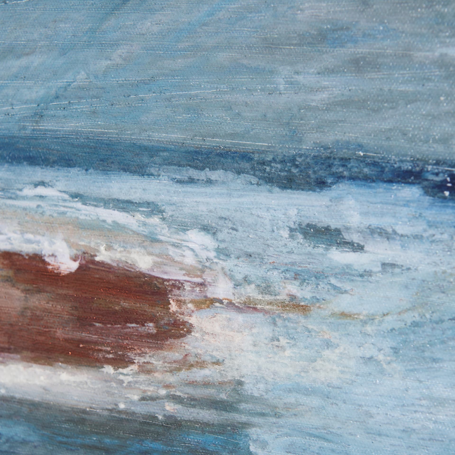 Cloud Bay I by Mercana Studio a Hand Embellished Textured Canvas — product photograph