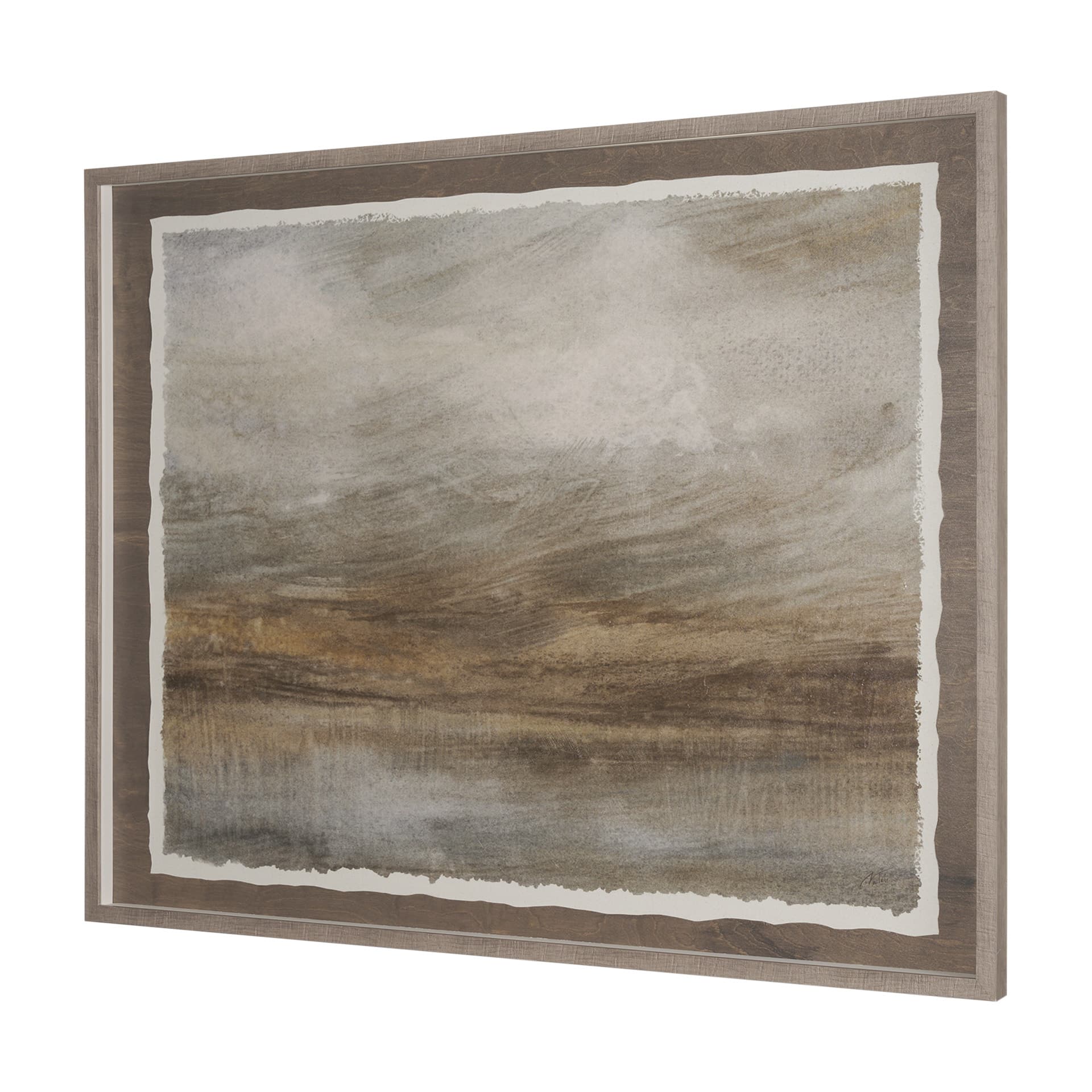 Unsettled Sky by Mercana Studio a Hand Embellished Framed Art Print Matted under Glass — product photograph