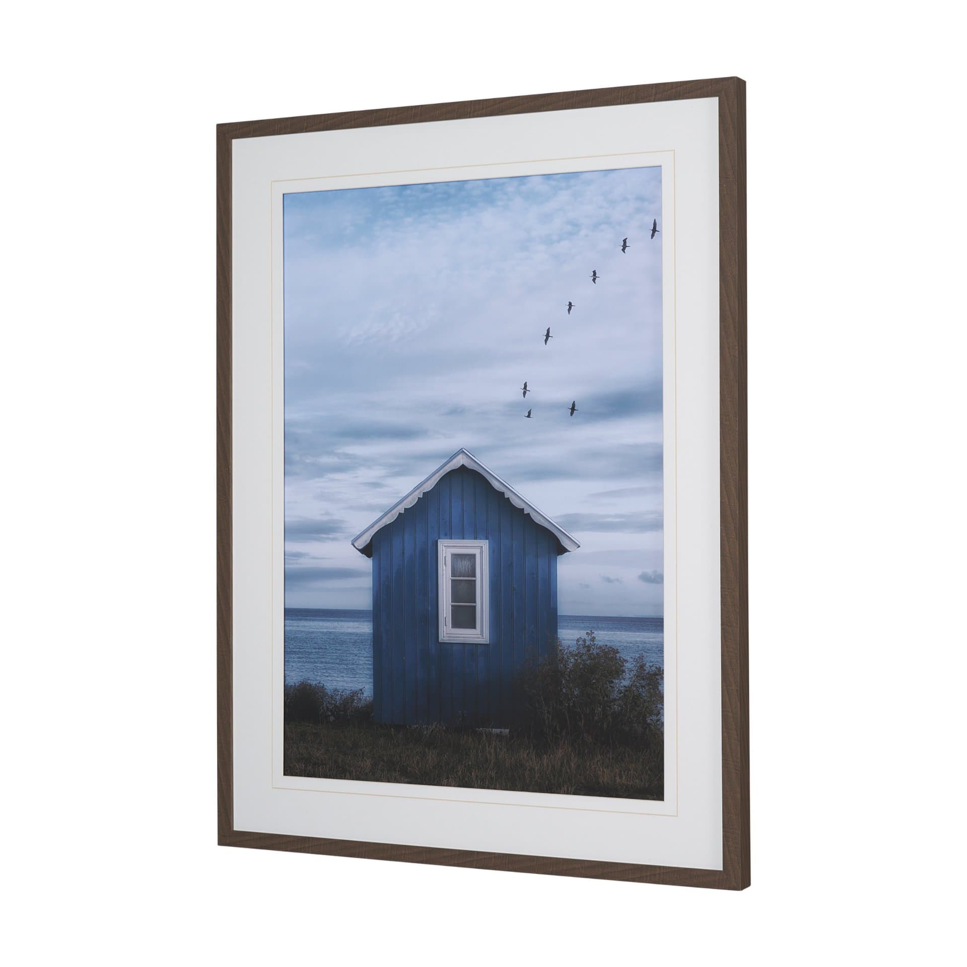 Breezy Blue Escape by Lotte Gronkjaer FramedPhoto Print Matted under Glass — product photograph